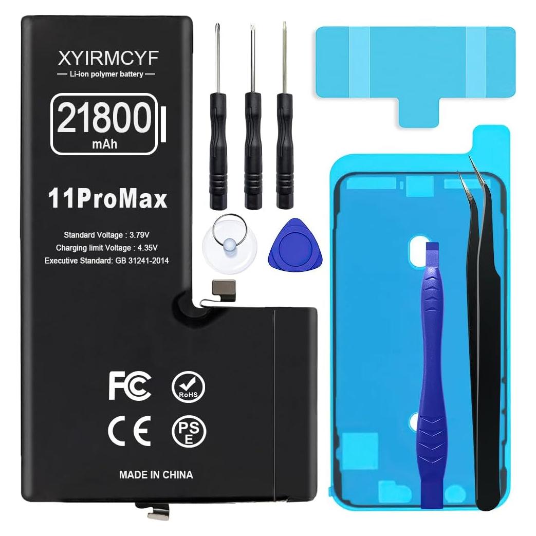 Batería de Reemplazo XYIRMCYF 21800mAh para iPhone 11 Pro Max