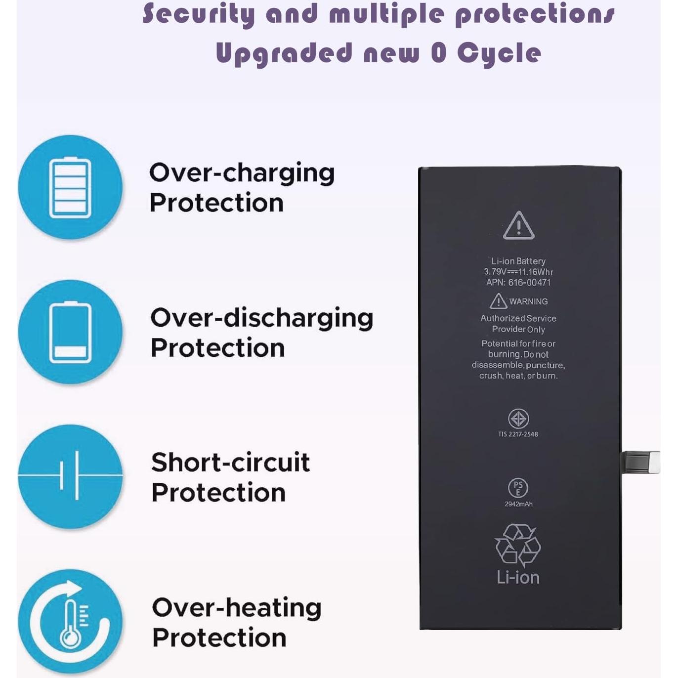 Batería de Reemplazo Mejorada Svenirven para iPhone XR