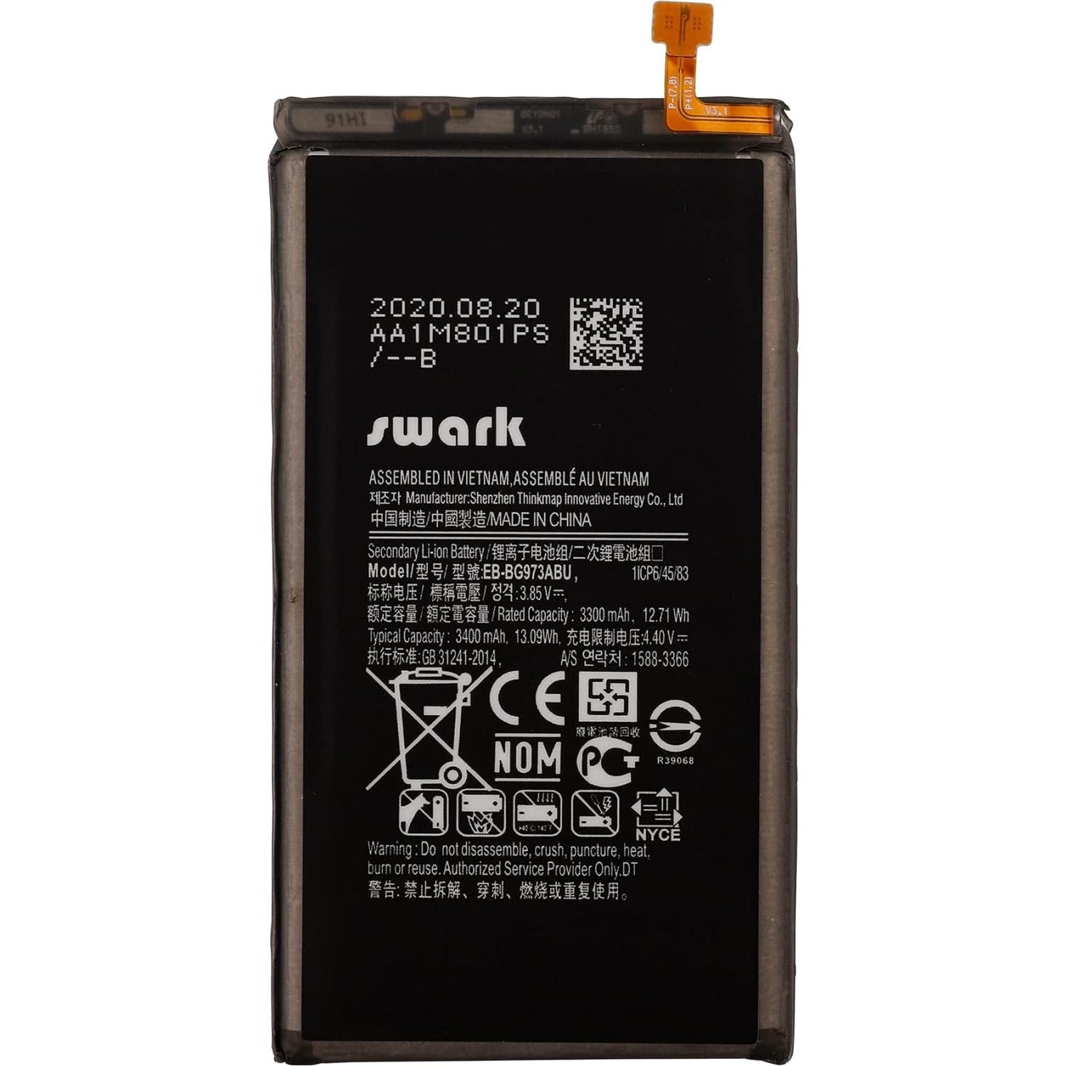 Batería Li-Polímero 3300mAh Samsung Galaxy S10 EB-BG973ABU