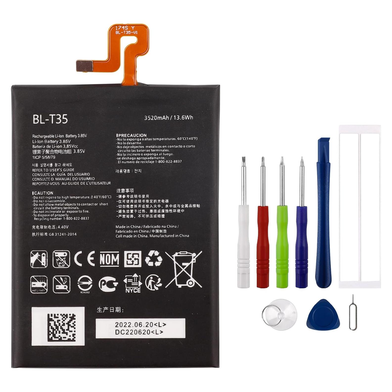 Batería Recargable BL-T35 para G00gle Pixel 2 XL 3520mAh