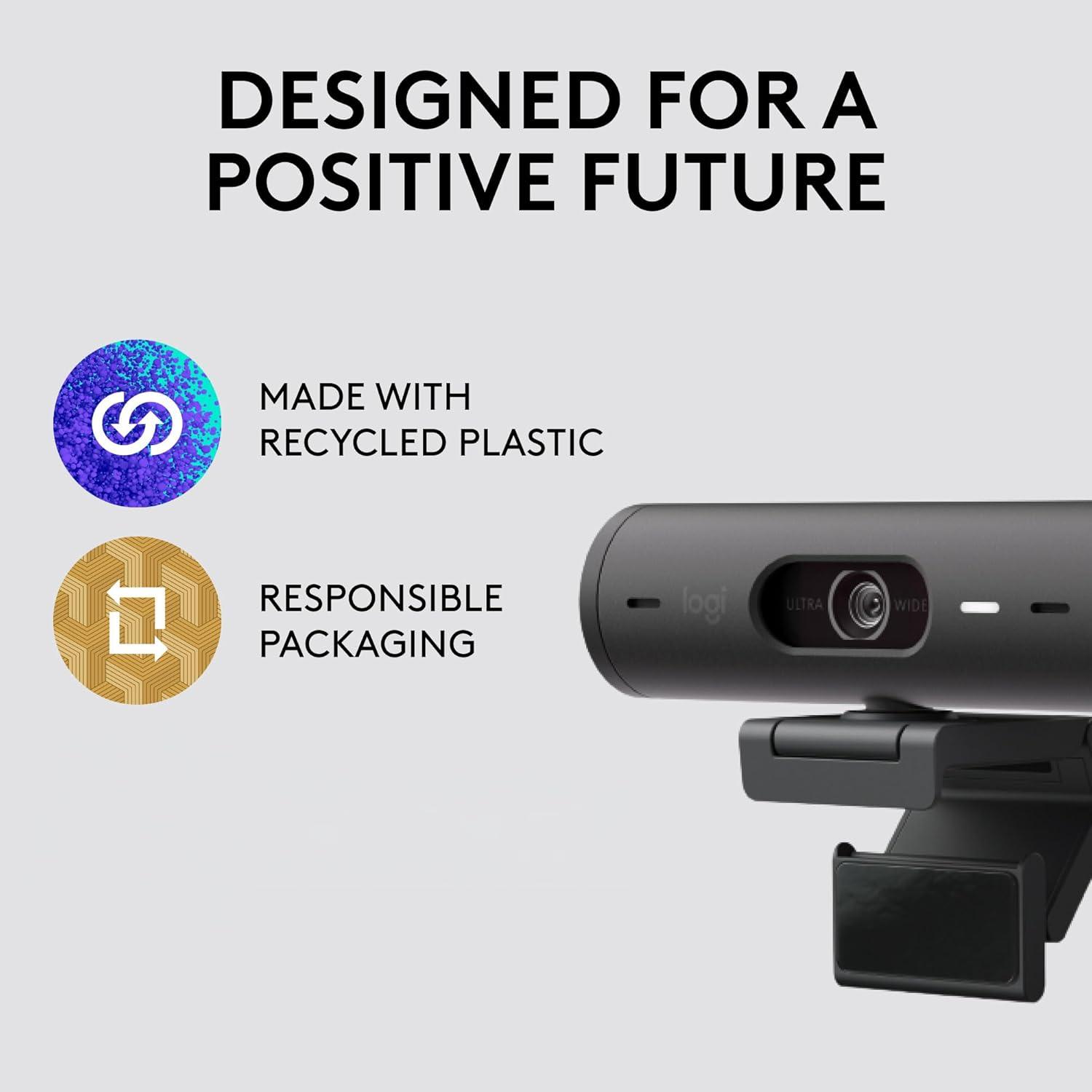 Webcam Logitech Brio 501 Full HD con Micrófonos y Luz