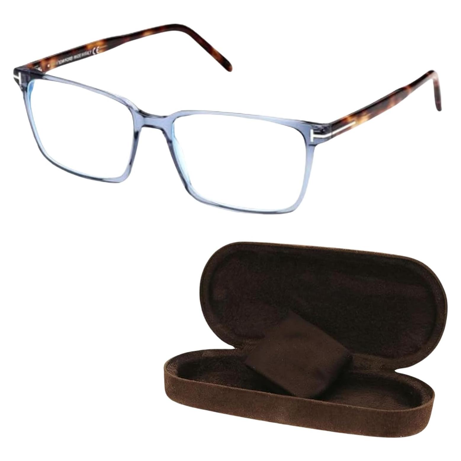 Gafas Tom Ford FT5802-B Rectangulares + Kit de Limpieza