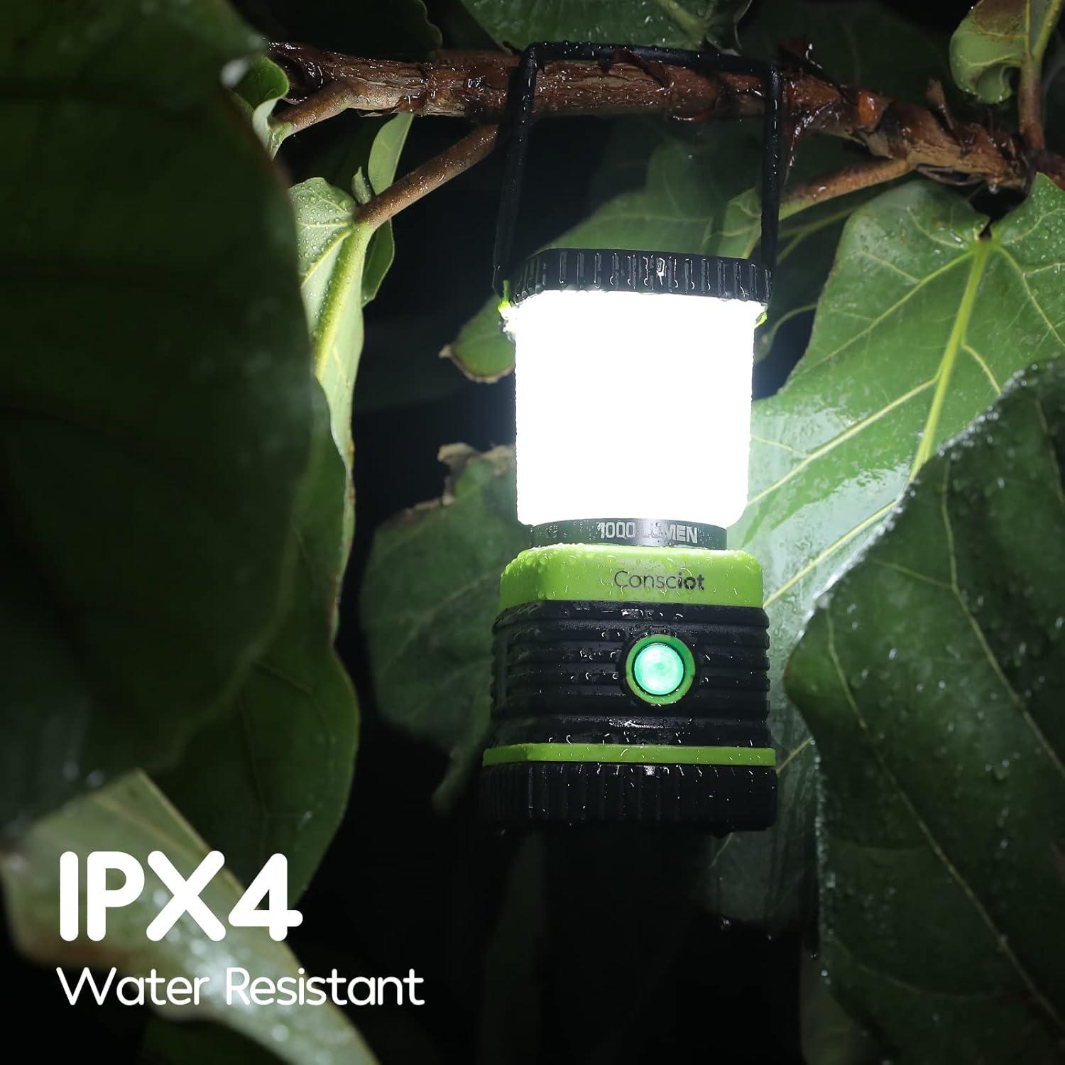 Linterna LED Consciot 1000LM 4 Modos Resistente al Agua