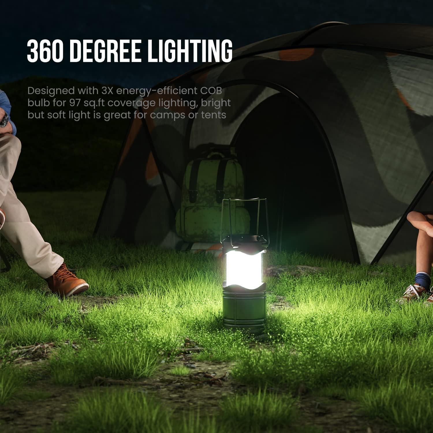 Lámpara de Camping LED Lichamp, 4 Linternas Portátiles