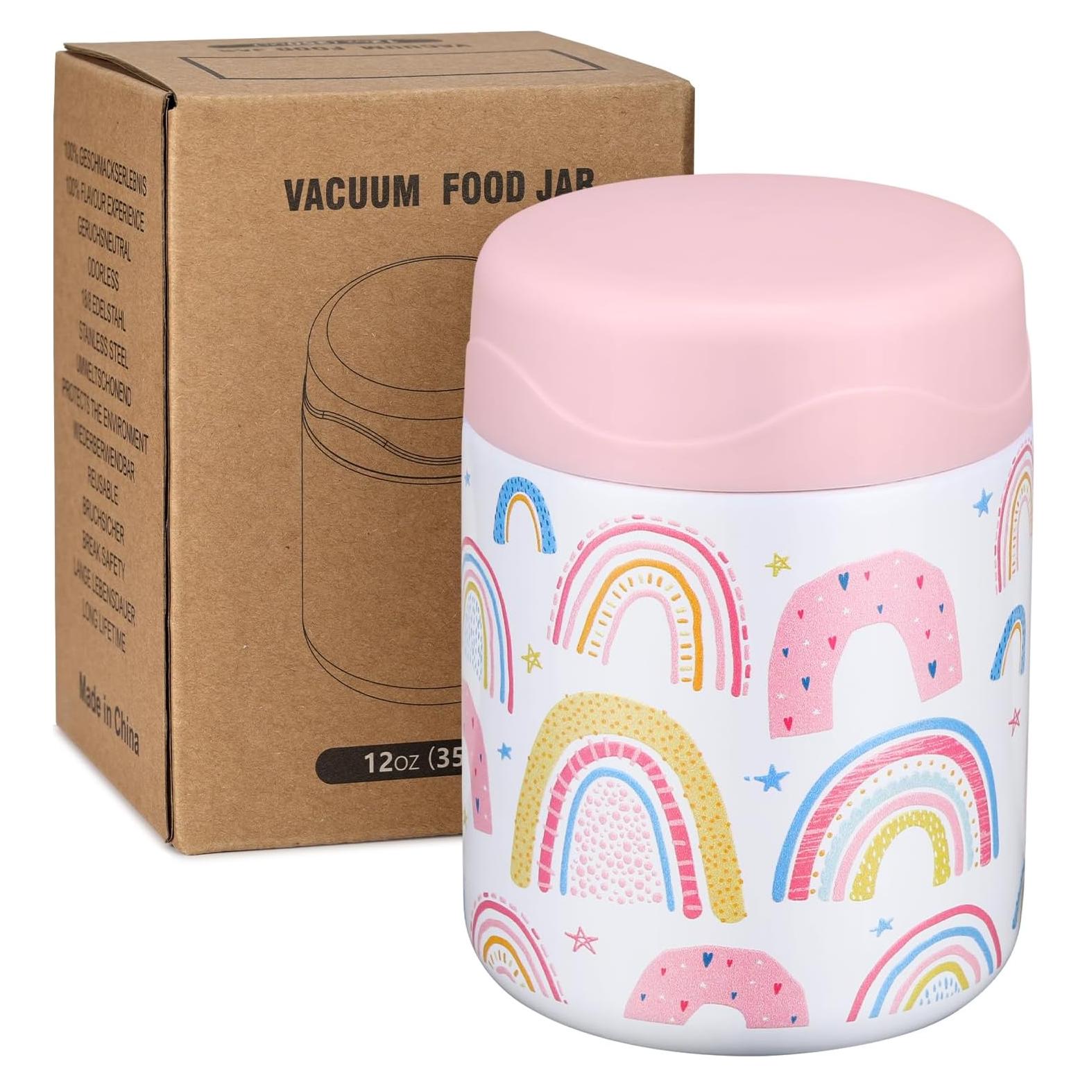 Termo de Sopa Aislado 295ml Wiwens Blanco-Arcoíris