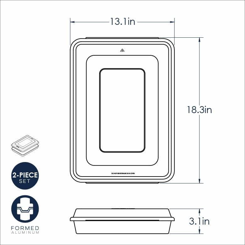 Bandeja para Pastel Alta Nordic Ware 45.7x33 cm Aluminio