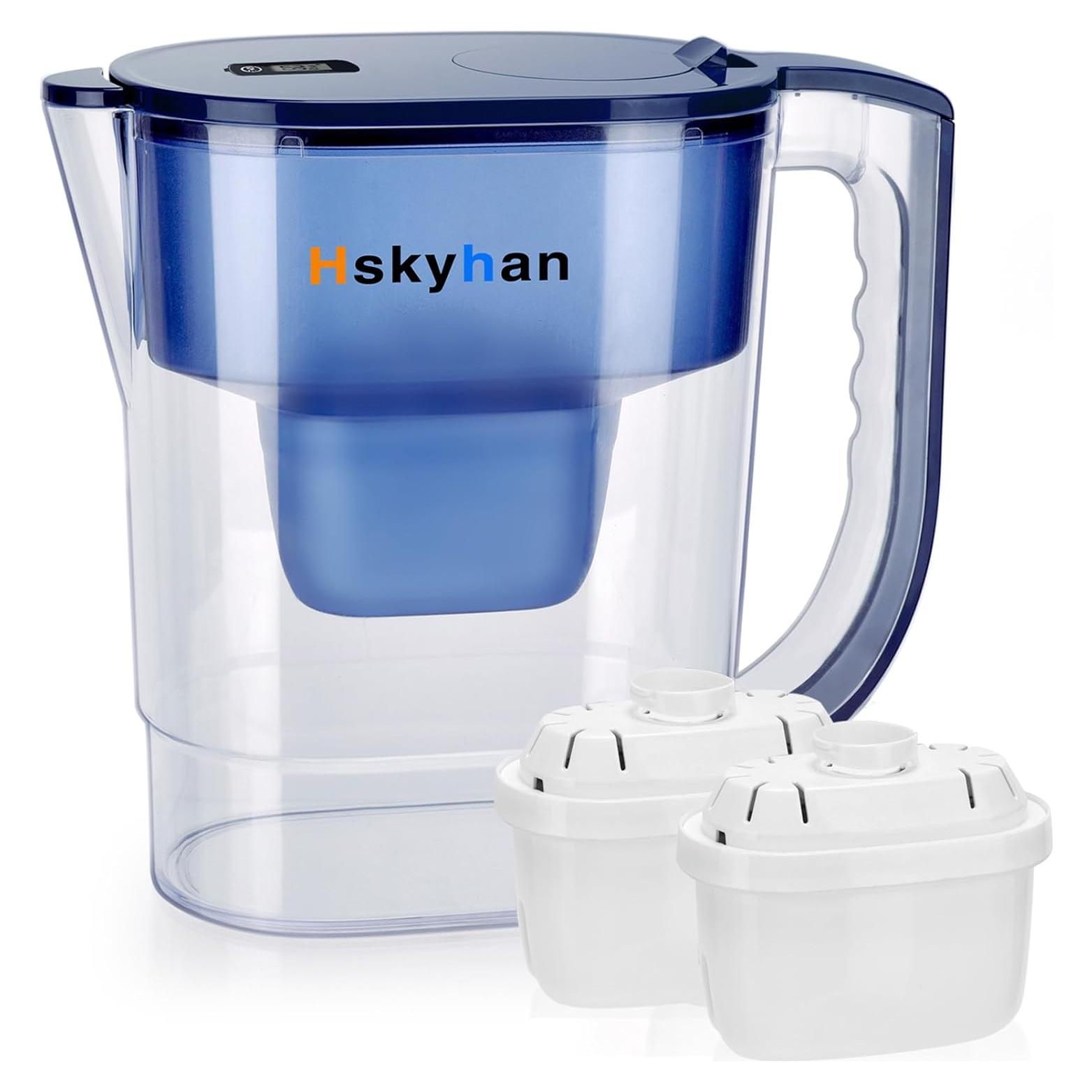 Jarra de Filtro de Agua Alcalina Hskyhan 3.8L - 7 Etapas, Azul