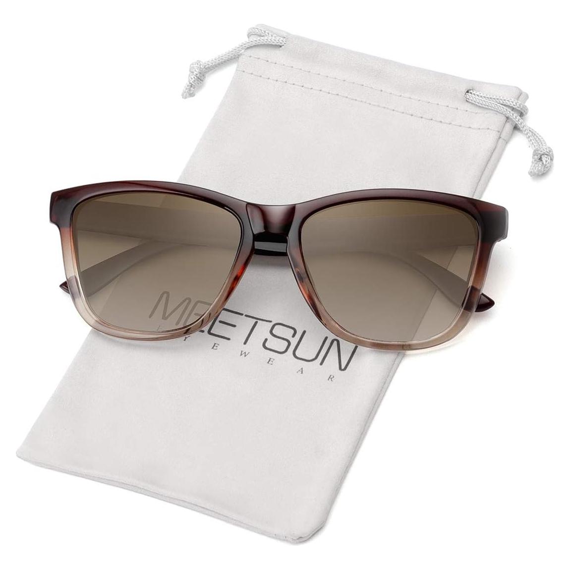 Gafas de sol polarizadas MEETSUN unisex retro 54mm 49mm