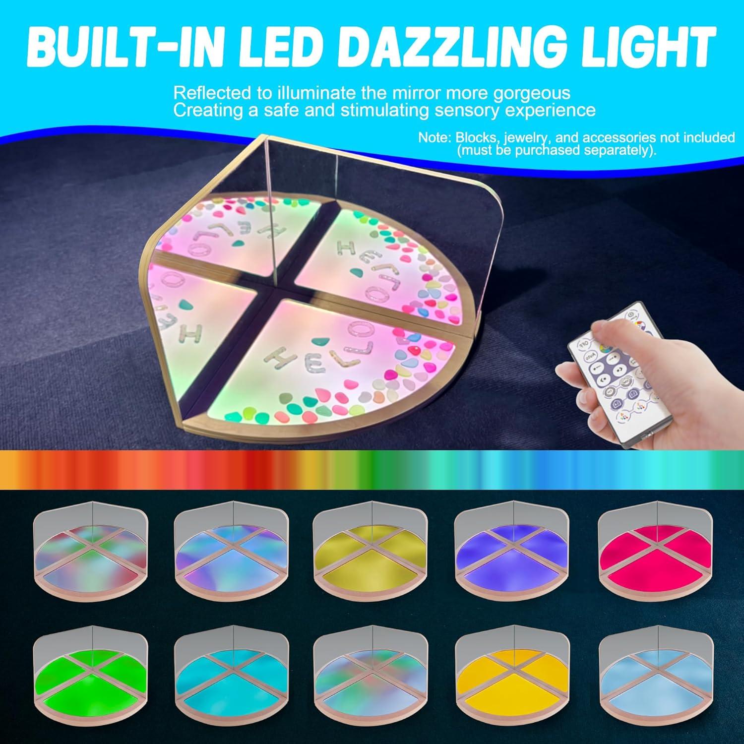 Esquina Sensorial Tenmind RPS con Espejos y Luz LED 43x40cm