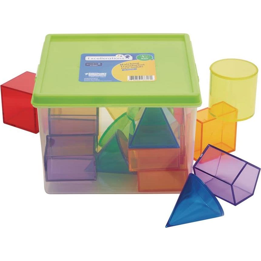 Formas Geométricas Translúcidas STEM Excellerations 20 Piezas