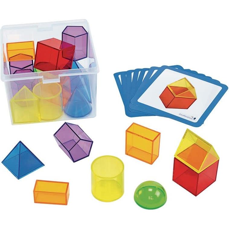 Formas Geométricas Translúcidas STEM Excellerations 20 Piezas