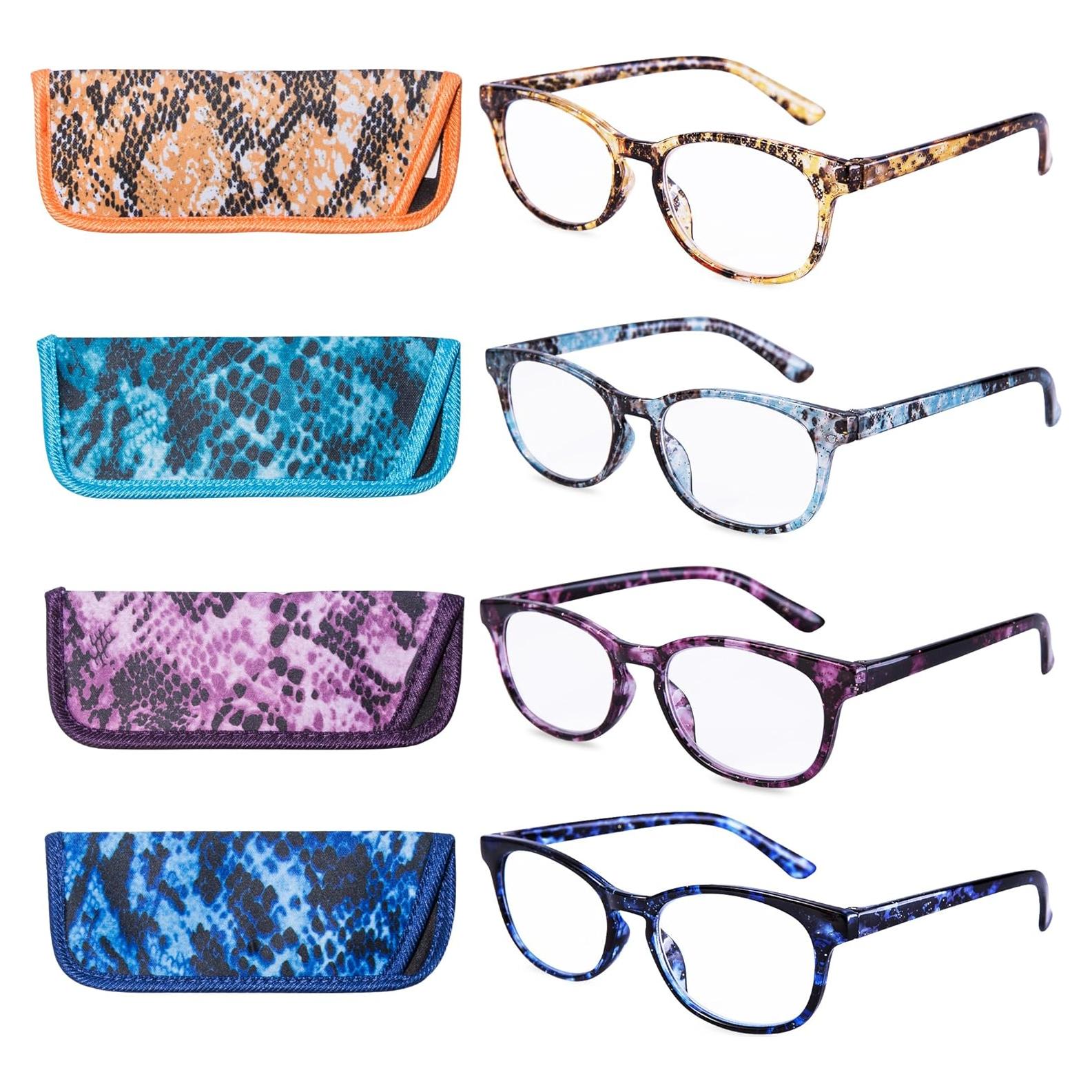 Gafas de lectura EYEGUARD 4 Pack Lentes coloridos 2.0x