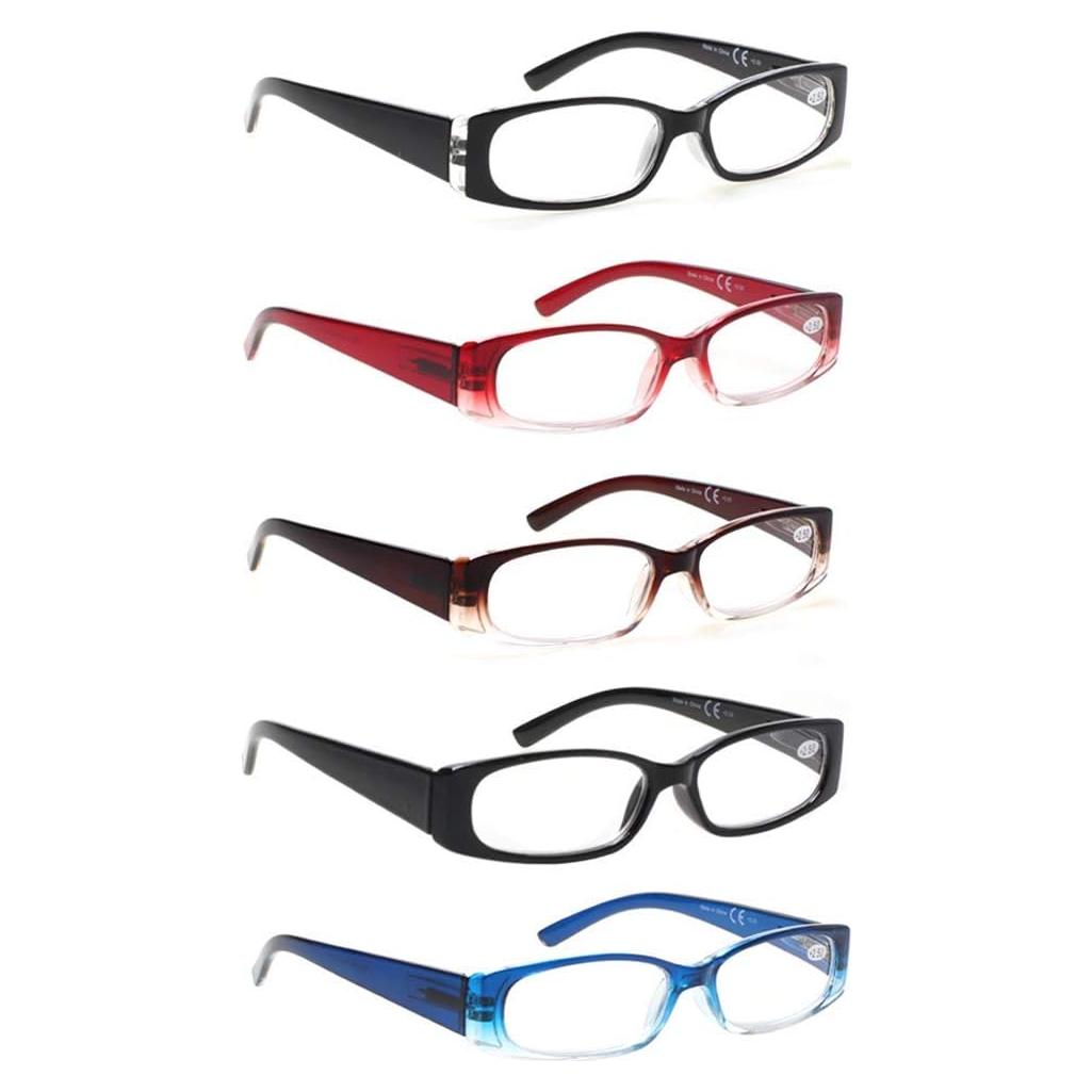 Paquete de 5 Gafas de Lectura SIGVAN 1.5 Rectangulares