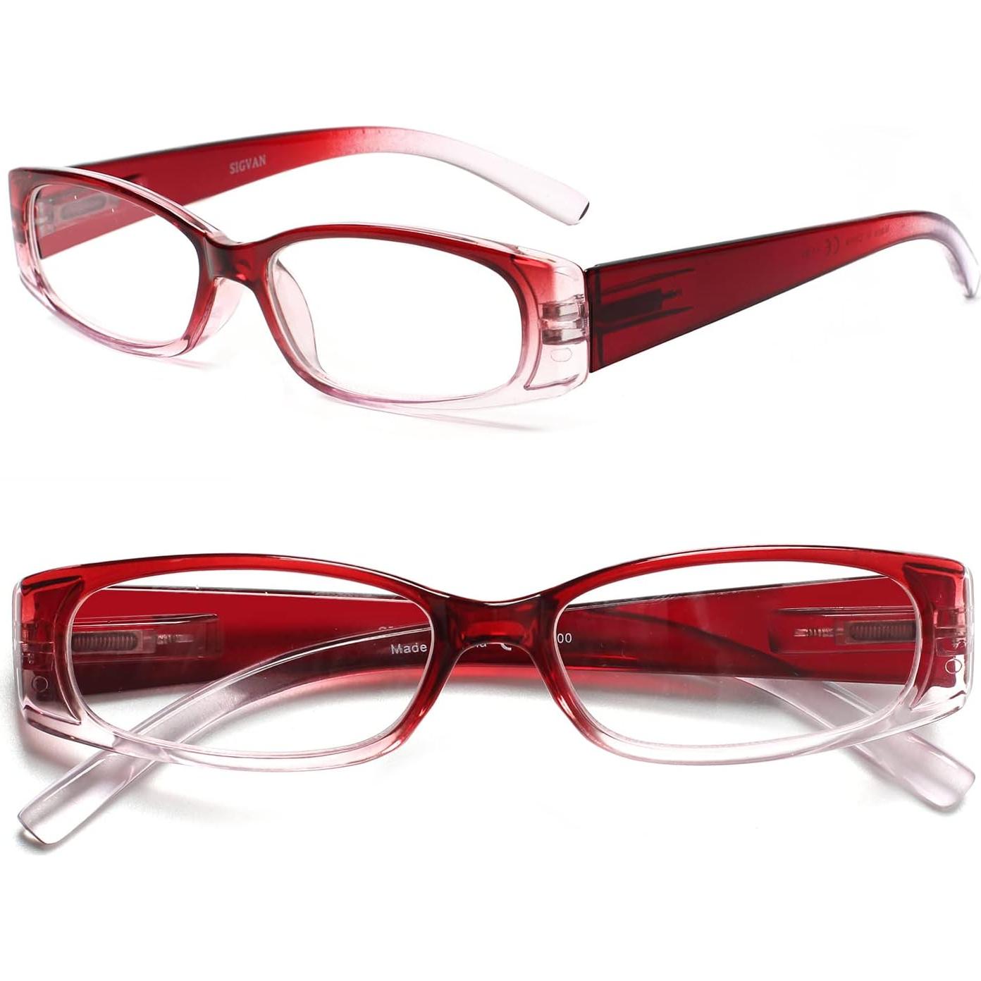 Paquete de 5 Gafas de Lectura SIGVAN 2.50 Rectangulares