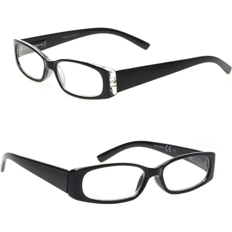 5 Gafas de Lectura Rectangulares 1.25x Marca Unisex