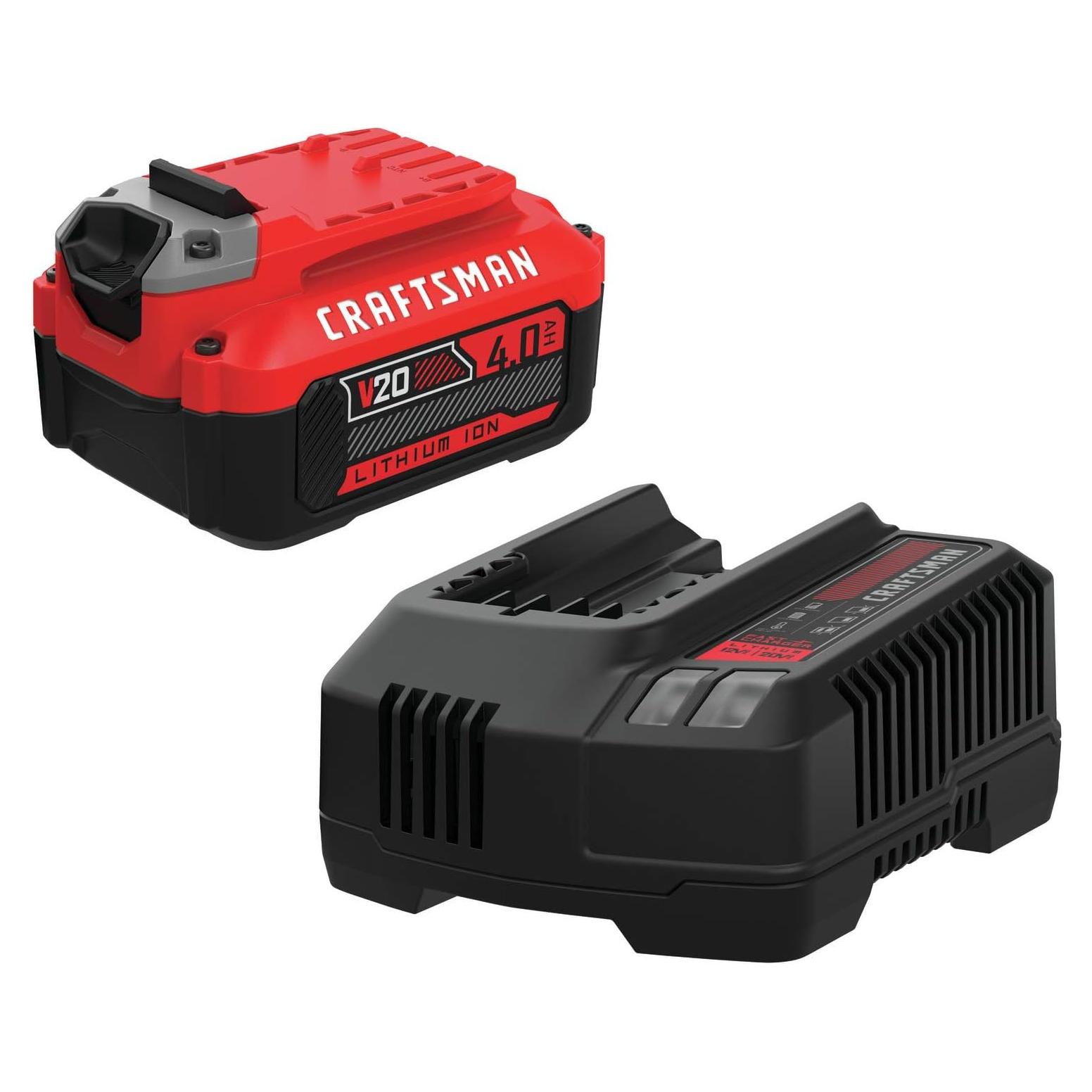 Batería y Cargador CRAFTSMAN V20 4.0Ah, 20V, Ion de Litio