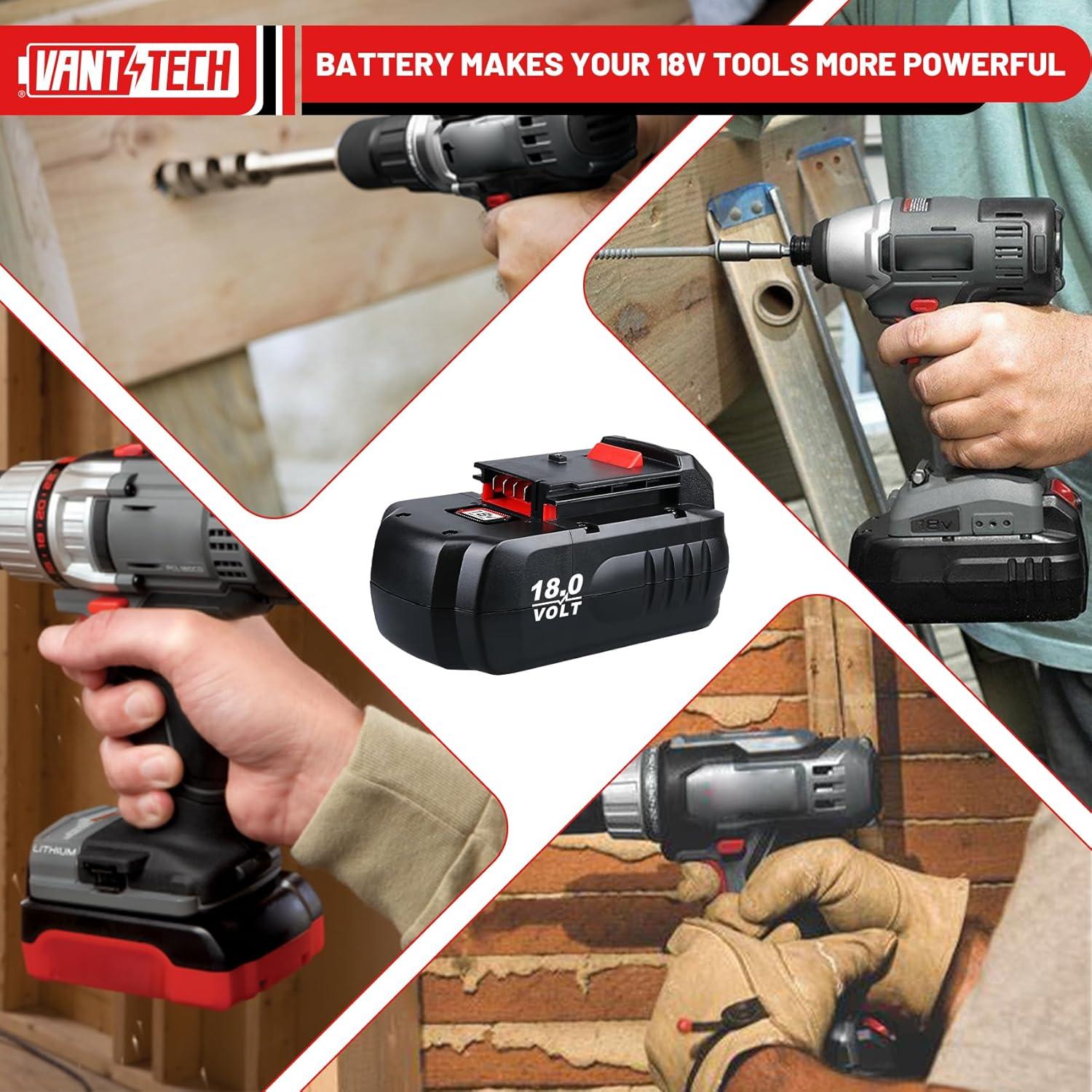 Batería VANTTECH 2Pack 4.8Ah 18V Ni-Mh para Porter Cable