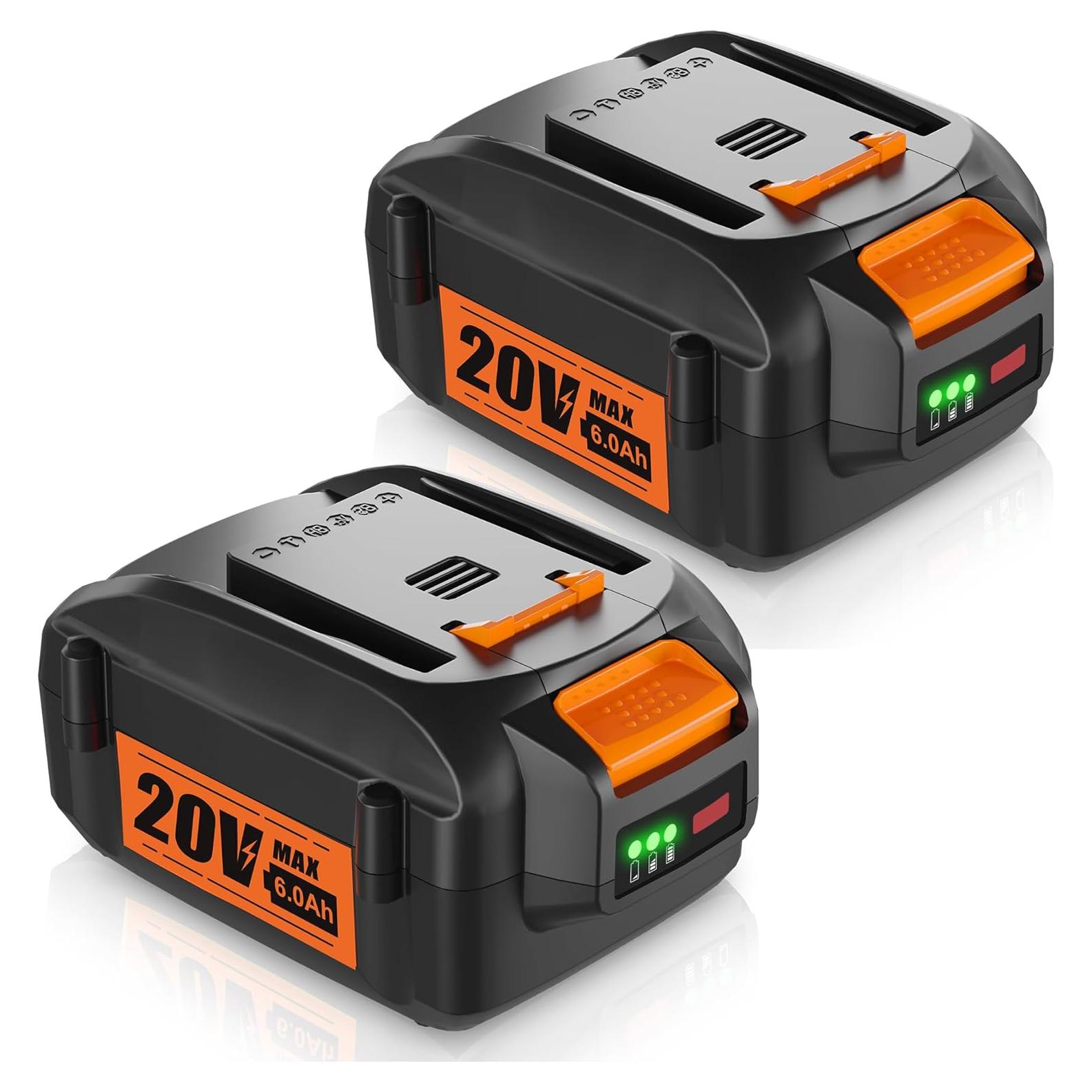 Batería de Reemplazo 6.0Ah 20V TenHutt para Herramientas Worx