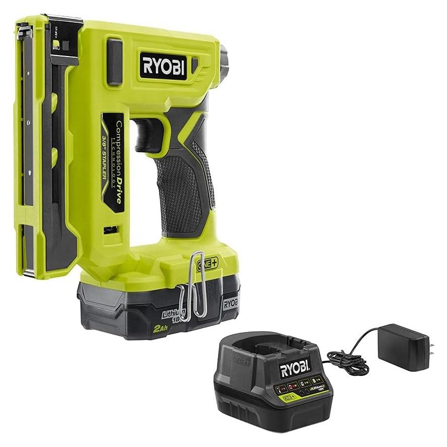 Grapadora de Corona Inalámbrica RYOBI 18V 3/8" con Batería