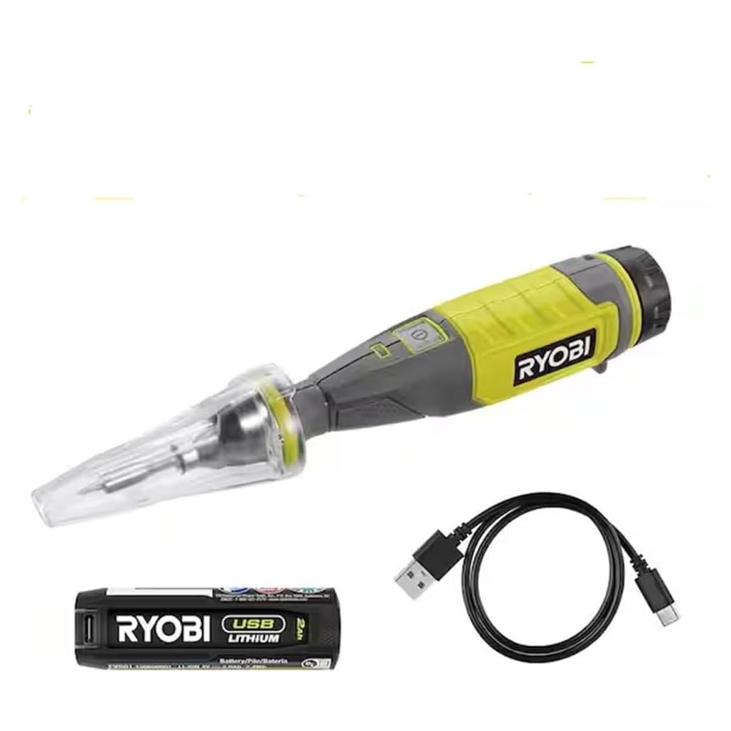 Lápiz de Soldadura RYOBI USB 2Ah 482°C Inalámbrico