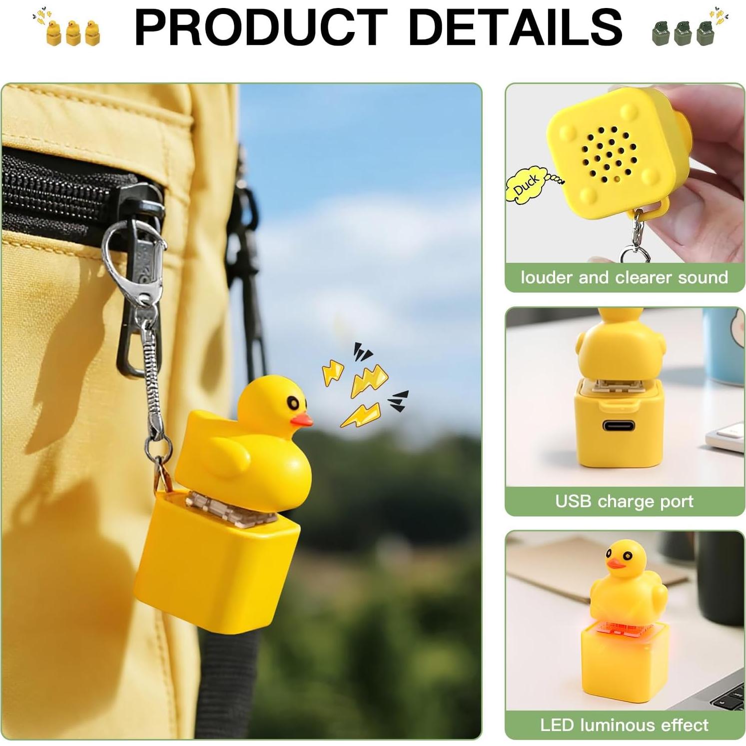 Juguete Antiestrés Pato Quejoso Genérico 5.5cm Portátil