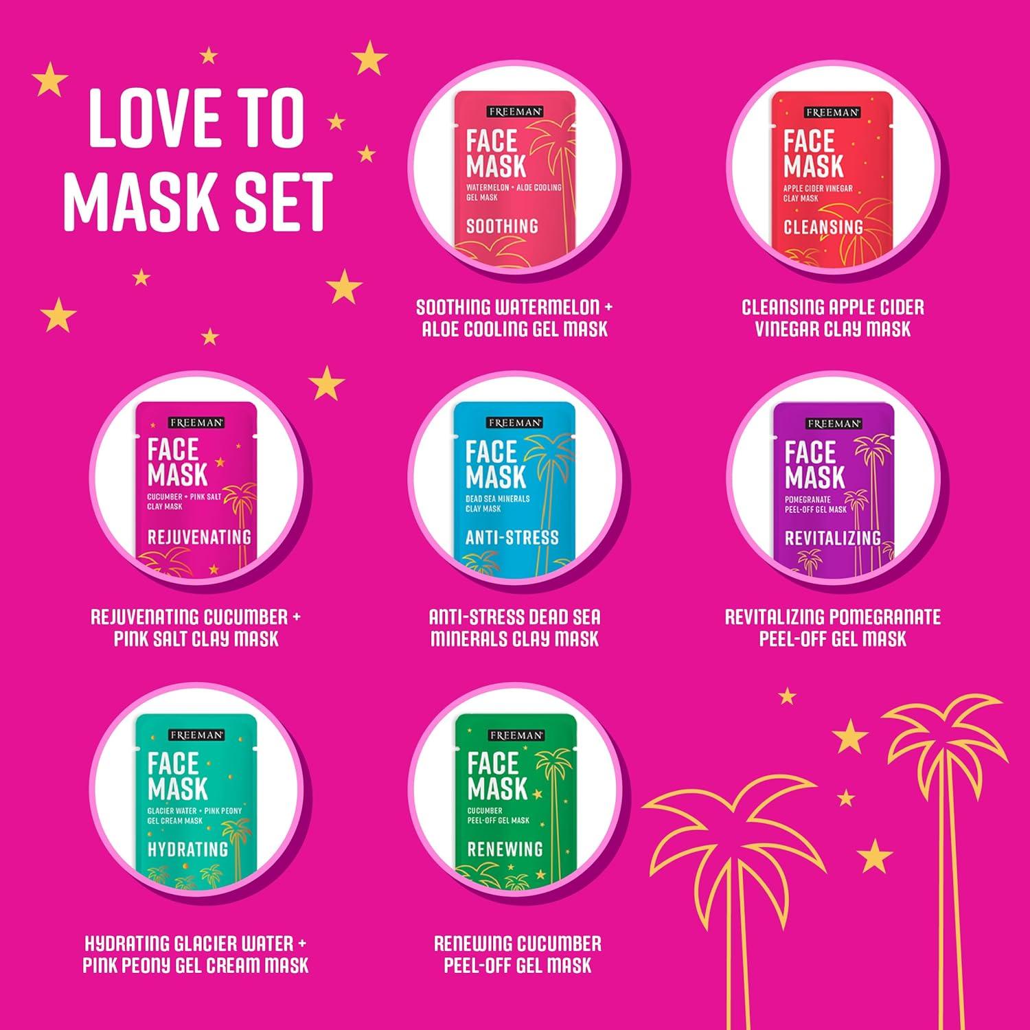 Kit de Mascarillas Freeman Love to Mask 14 Piezas