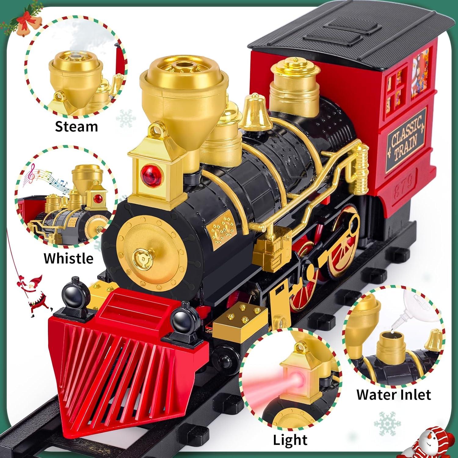 Juego de tren eléctrico Letapapa Navidad 25.4x17.8cm