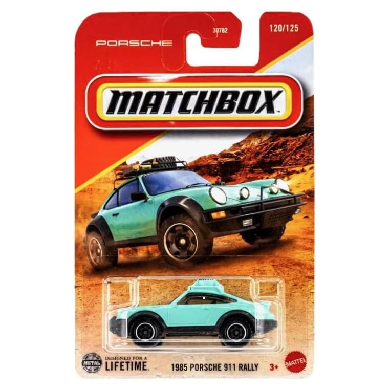 Matchbox Porsche 911 Rally Verde Azulado 1:64 Diecast