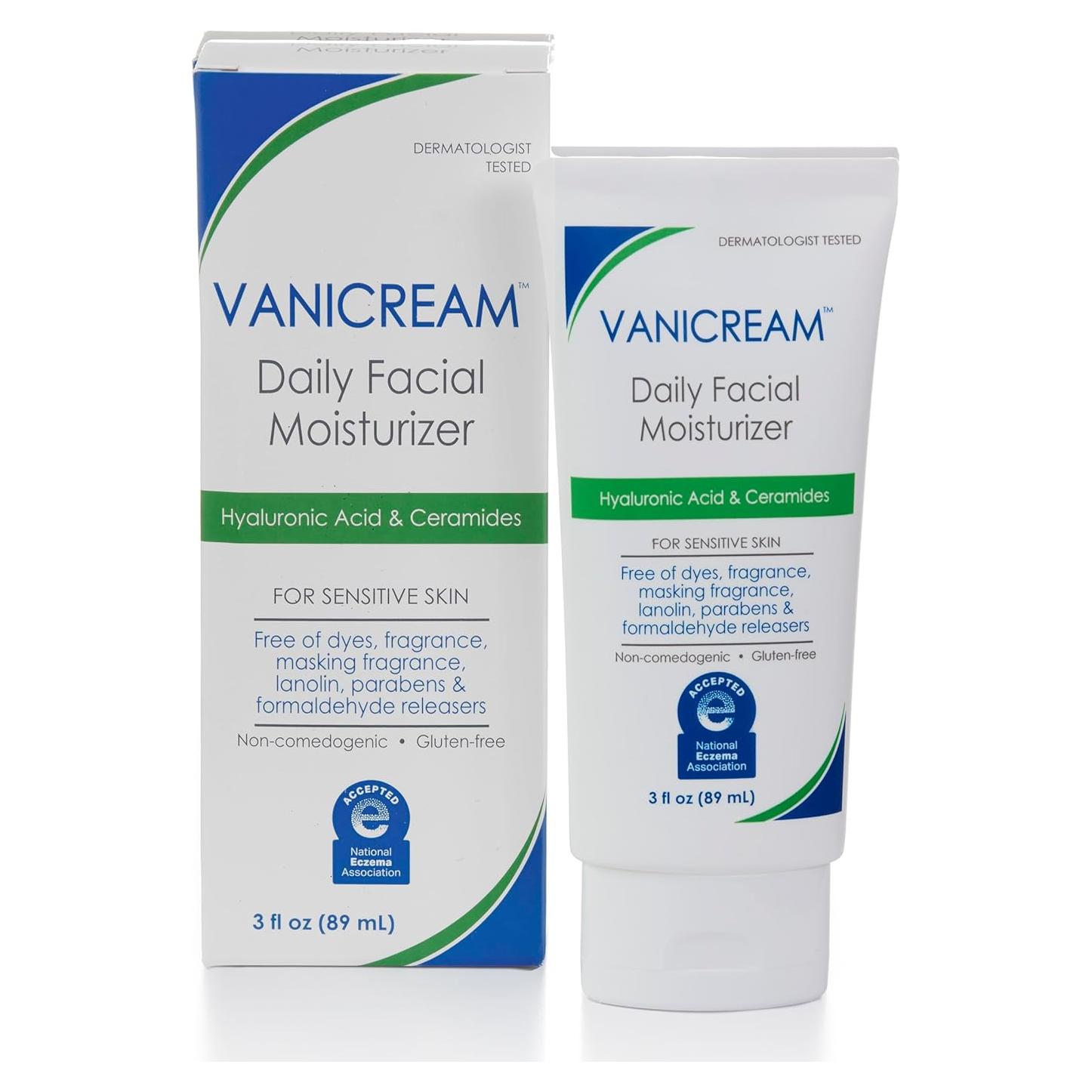 Hidratante Facial Vanicream 90 ml Ceramidas y Ácido Hialurónico