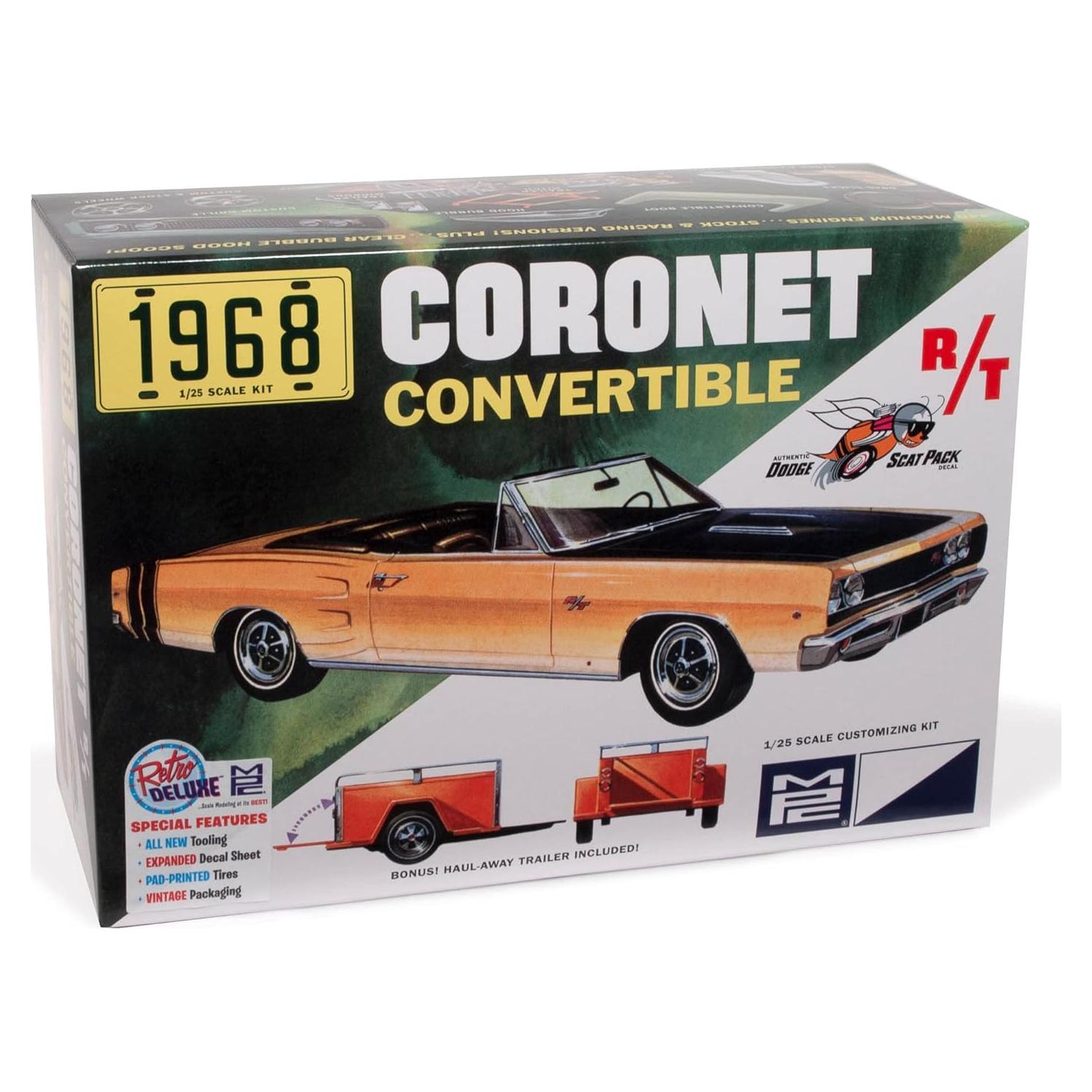 Kit de Modelo a Escala 1:25 MPC Dodge Coronet Convertible 1968