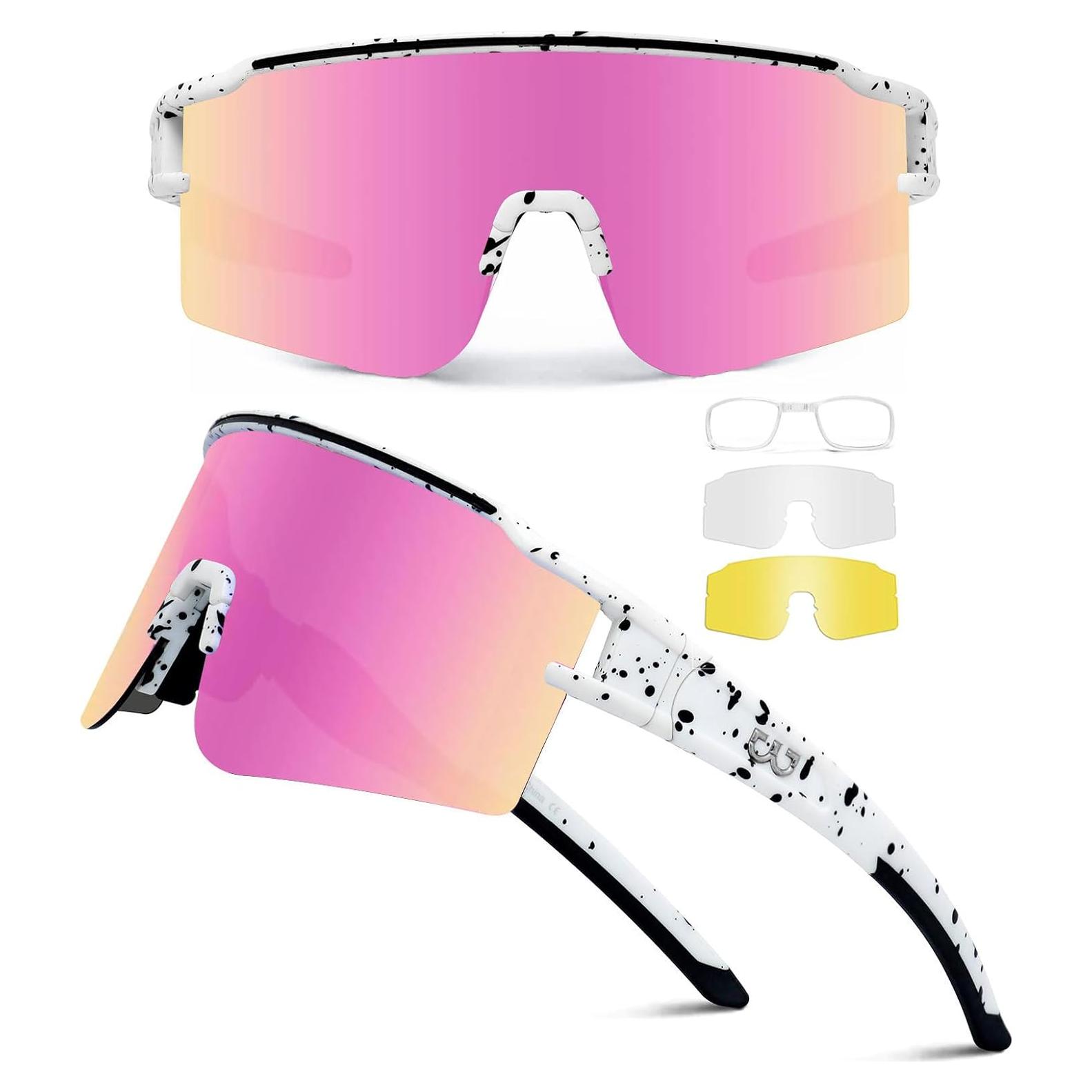 Gafas de Ciclismo SPOSUNE con 3 Lentes Intercambiables
