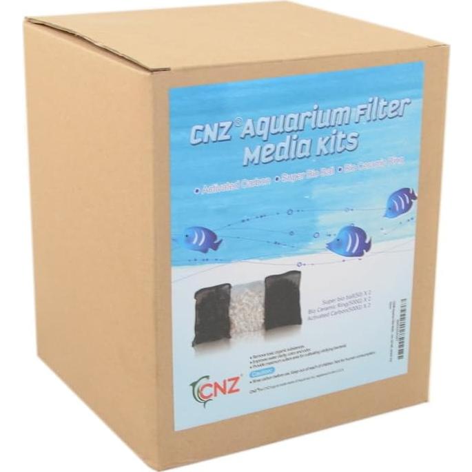 Kits de Medios de Filtro de Acuario CNZ - Carbón Activado y Biológicos