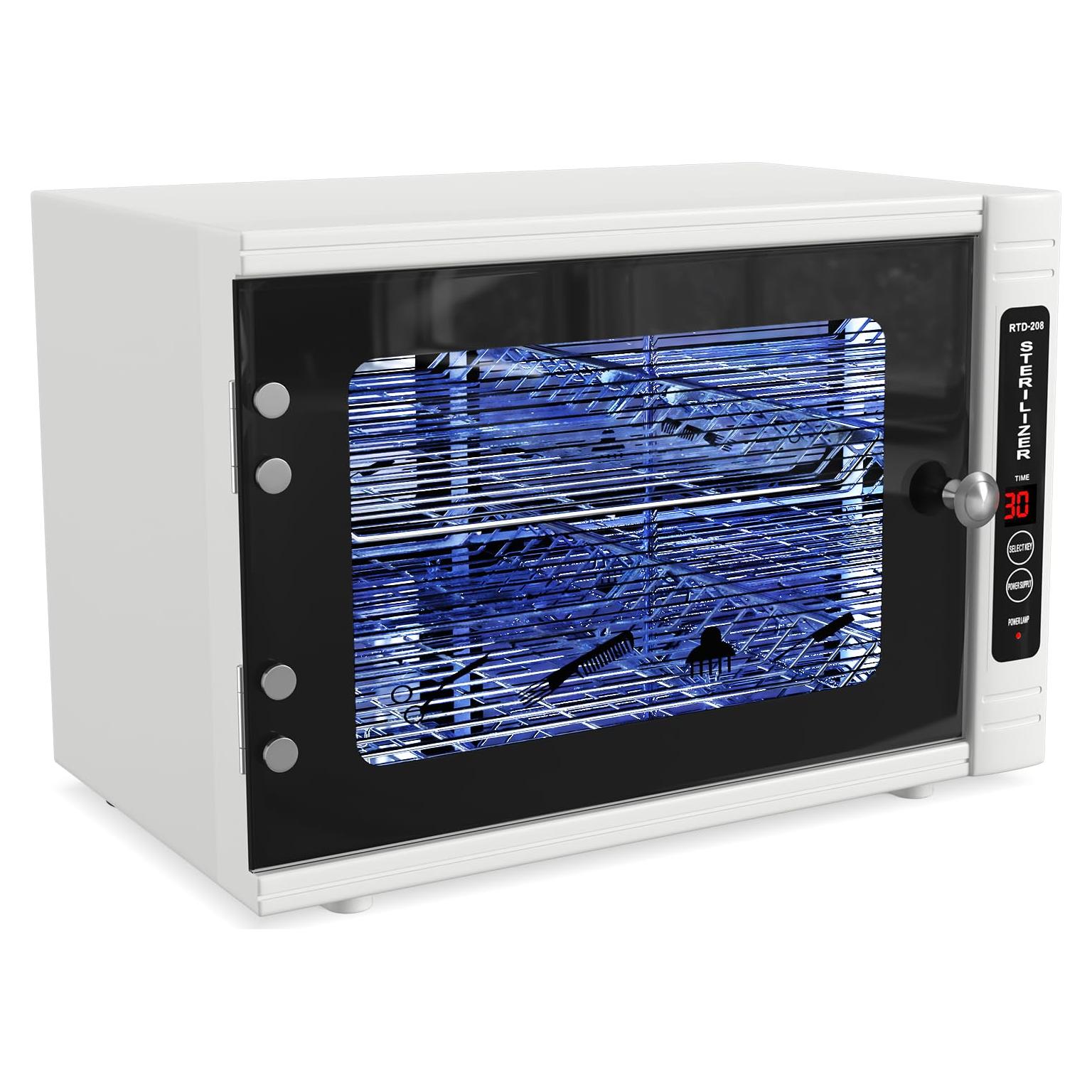 Gabinete Desinfectante UV 39.37x30.48x26.67cm con Temporizador