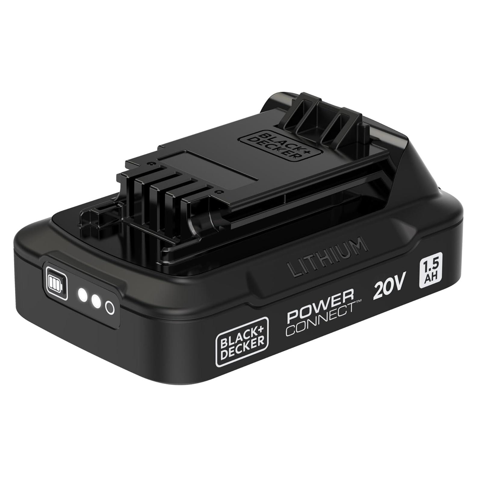 Batería de Litio-Ion 1.5Ah BLACK+DECKER 20V MAX con LED