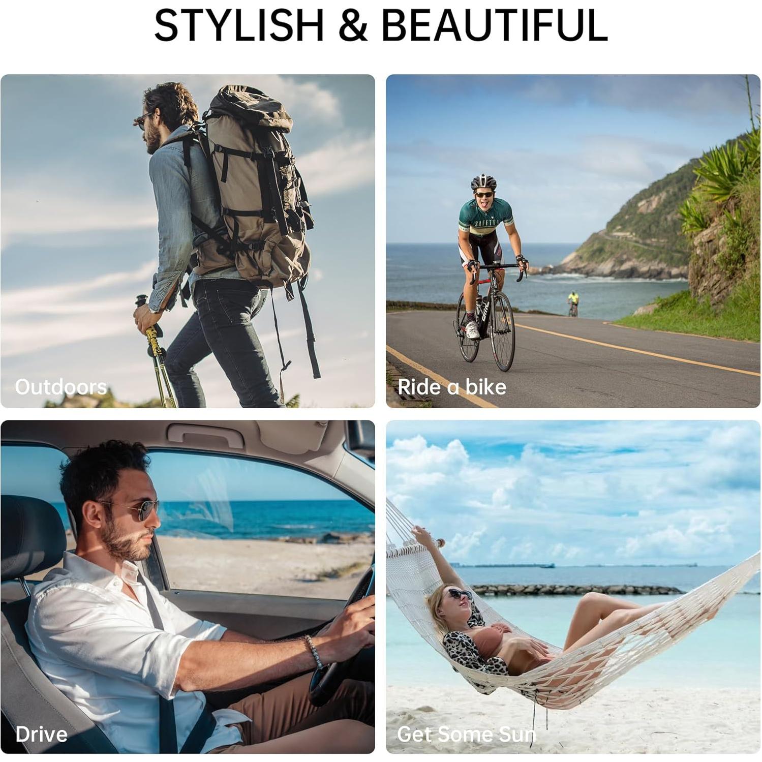 Clip Polarizado HiBloks para Ray-Ban Meta Wayfarer M 4Pcs