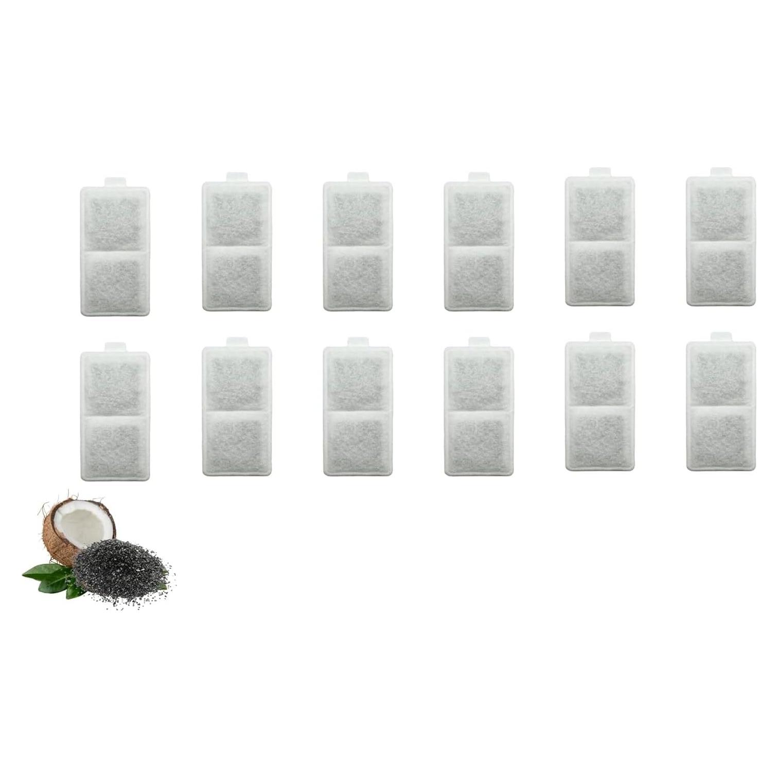 12 Filtros de Agua Nispira para Fuente Mascotas 5" x 2.5"