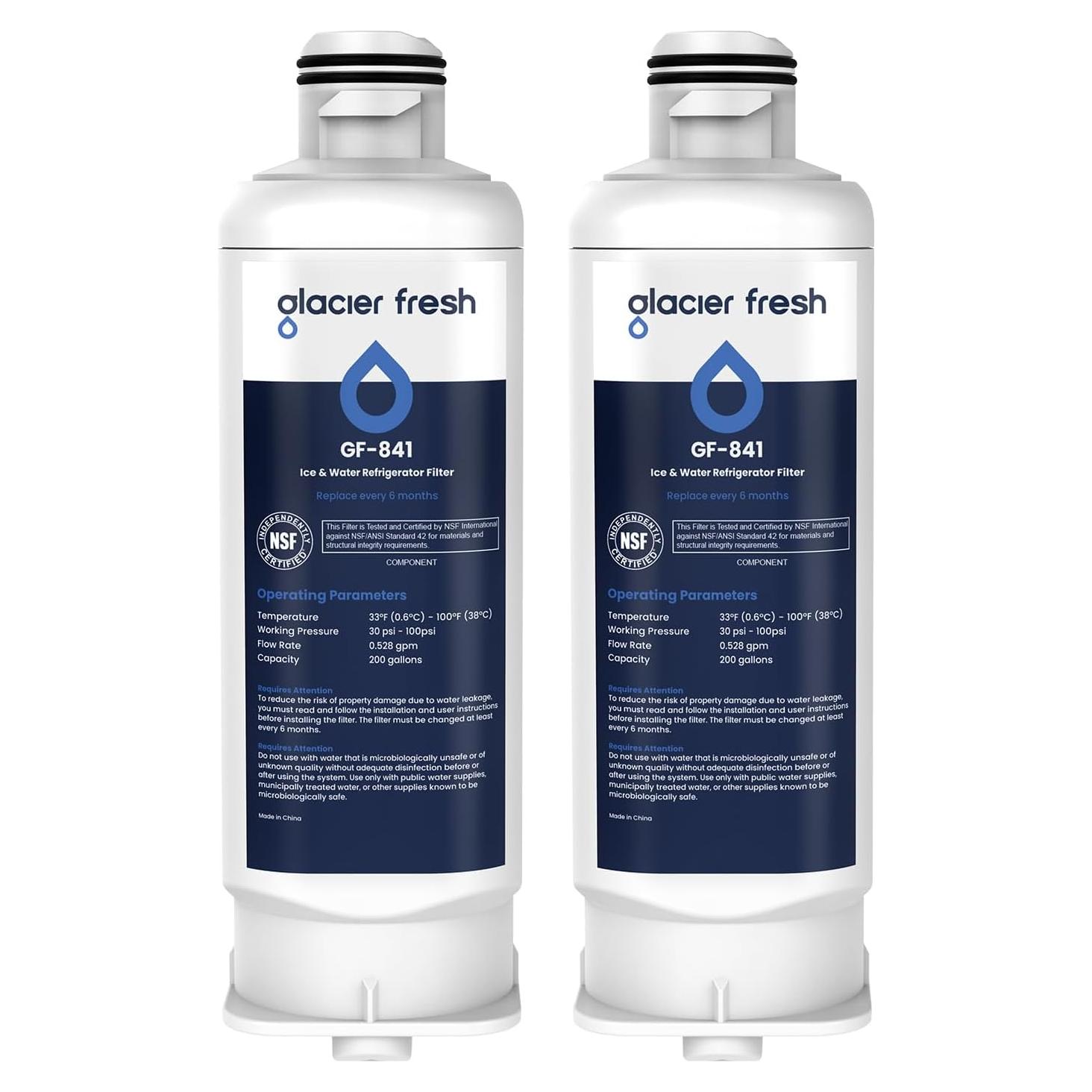 Filtro de Agua GLACIER FRESH DA97-17376B para Refrigeradores Samsung - Paquete de 2