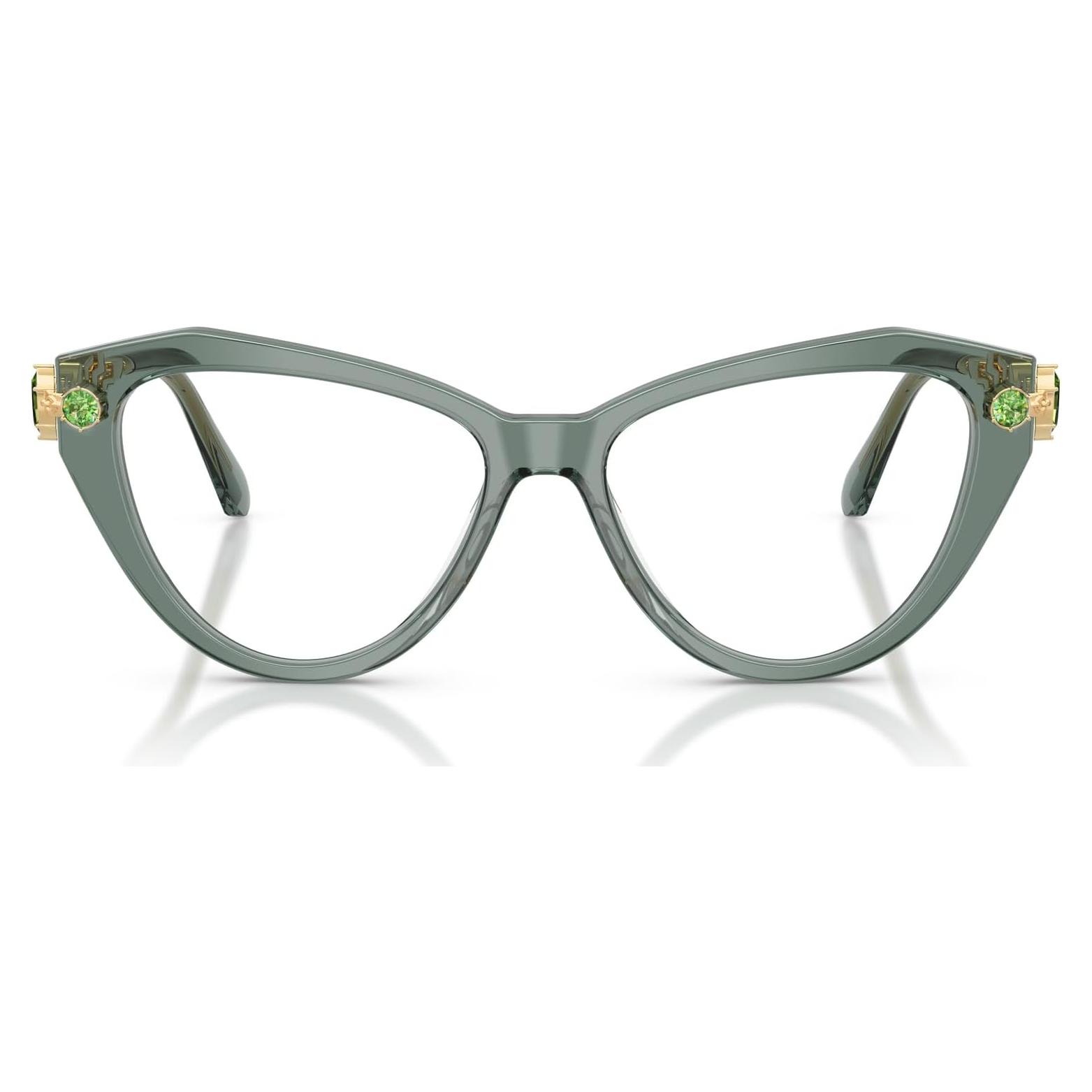 Montura Gafas Prescripción Swarovski SK2047 Ojo de Gato Verde