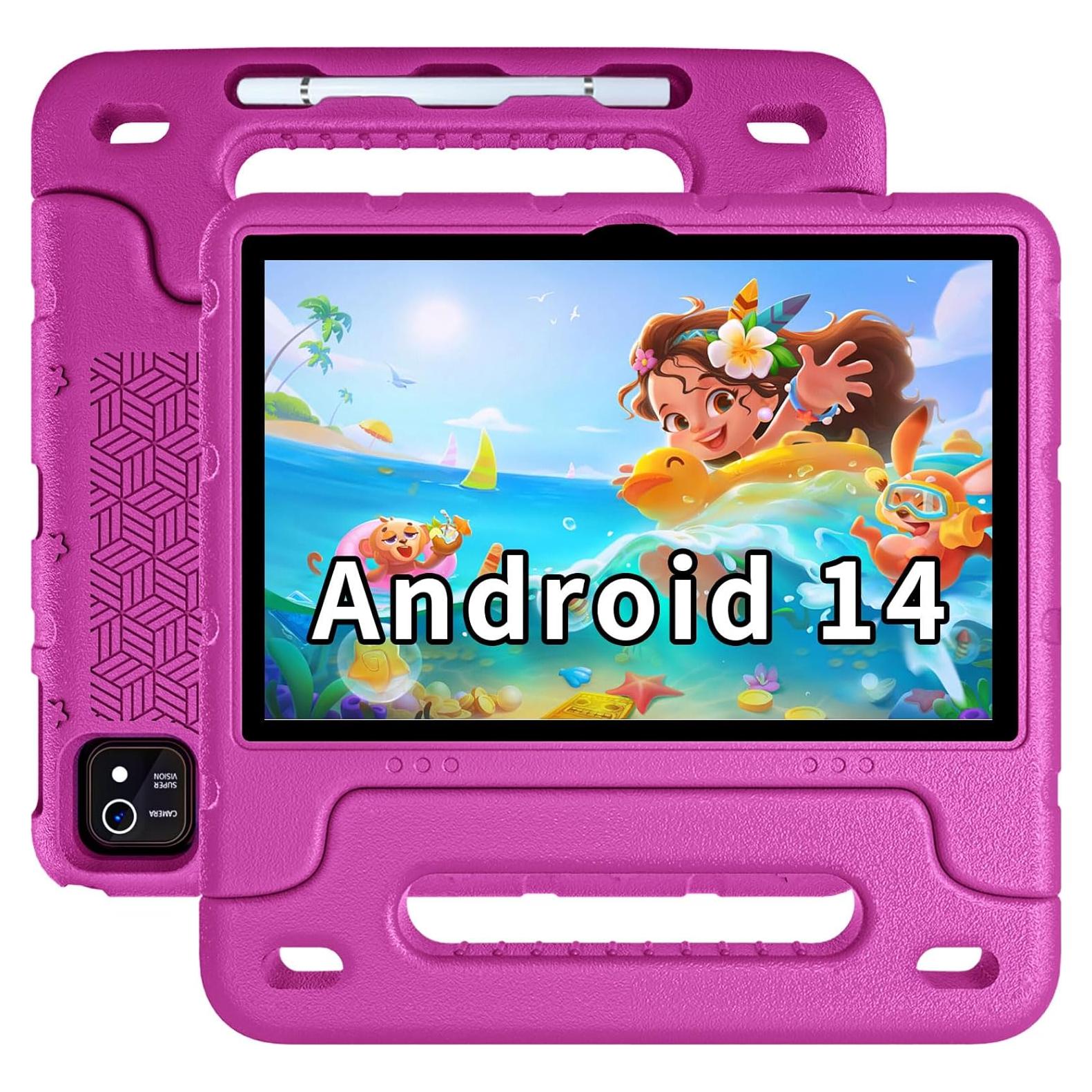 Tableta para Niños EDDBNi 10 Pulgadas 64GB Rosa