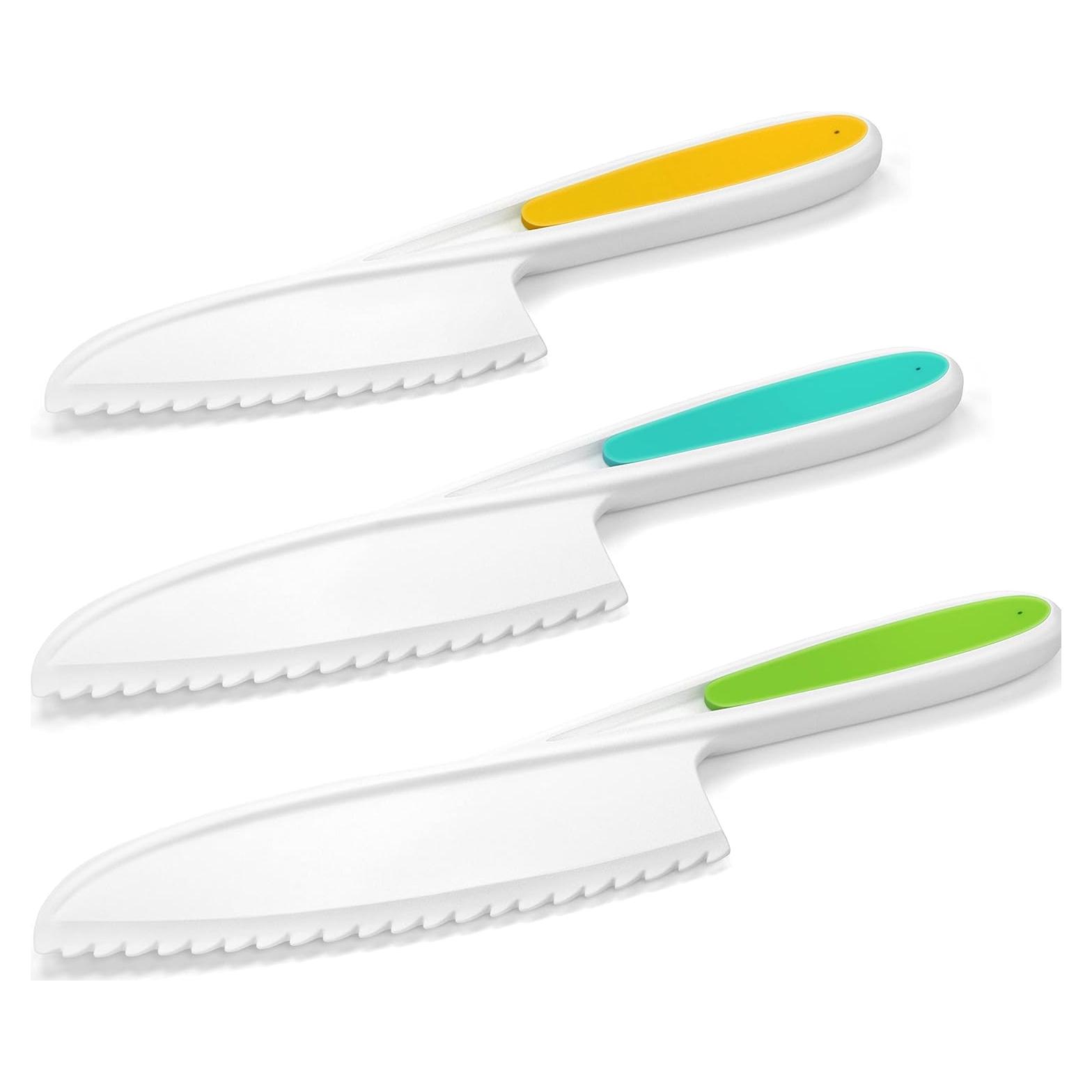 Juego de cuchillos Montessori para niños - 3 piezas seguros