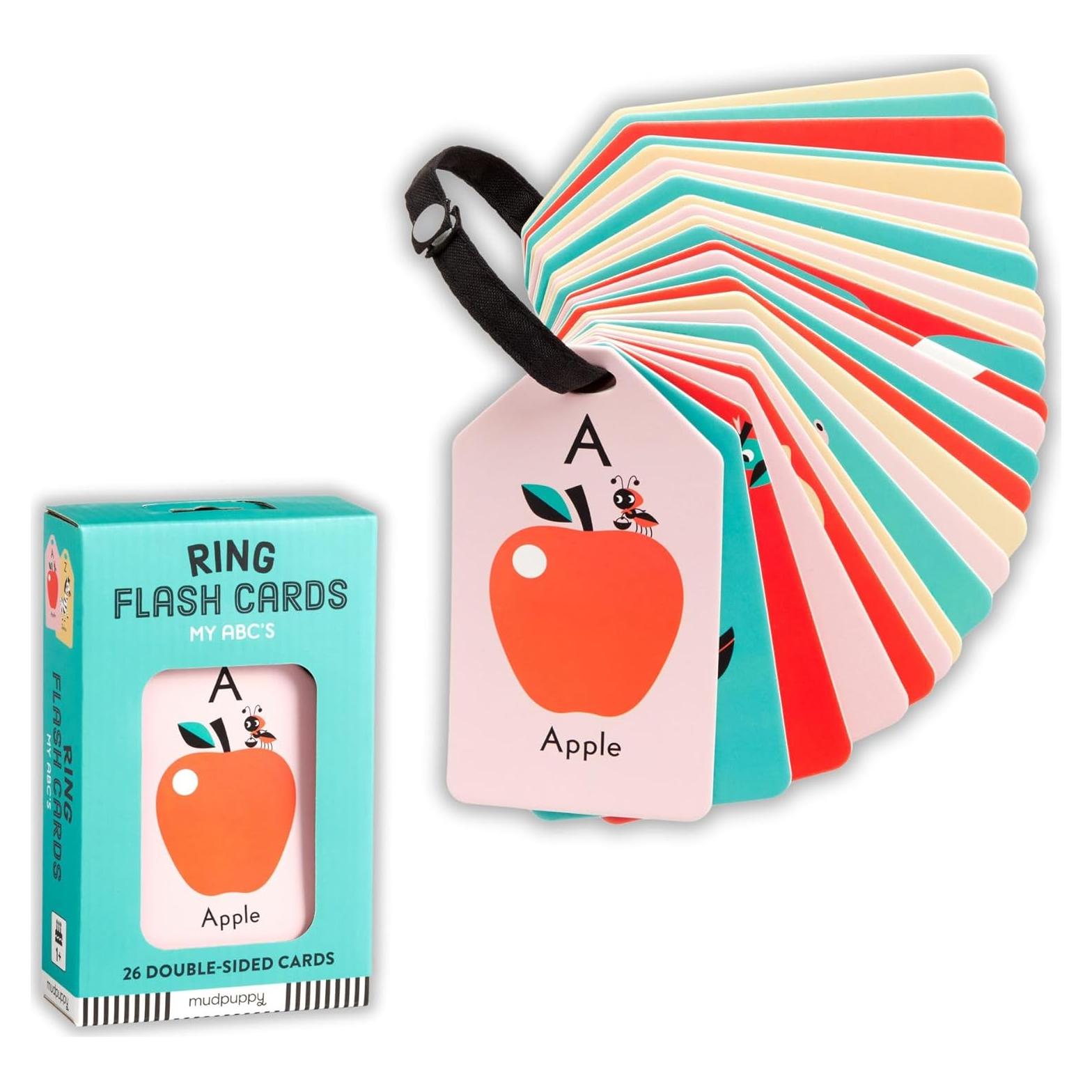 Tarjetas de Flash Mudpuppy ABCs - 26 Tarjetas Doble Cara para Niños