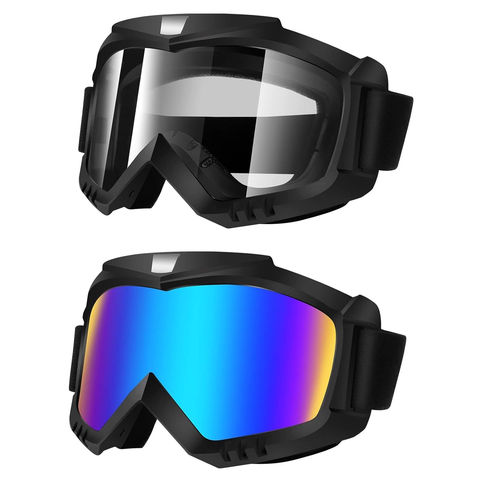 Gafas de Moto Lievermo 2 Pack - Protección UV y Viento