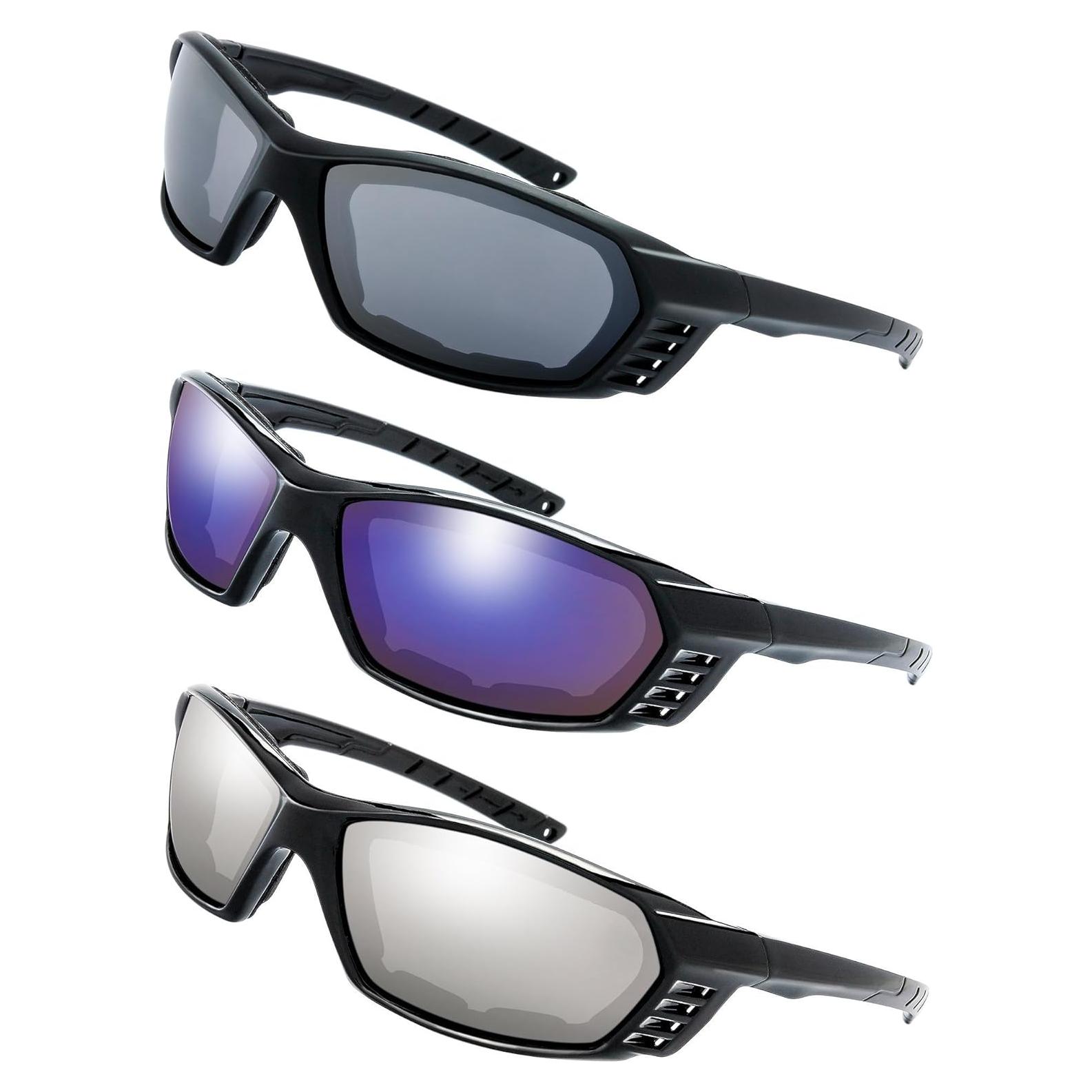 Gafas de Motocicleta The Fresh 3 Pares UV400 Acolchadas