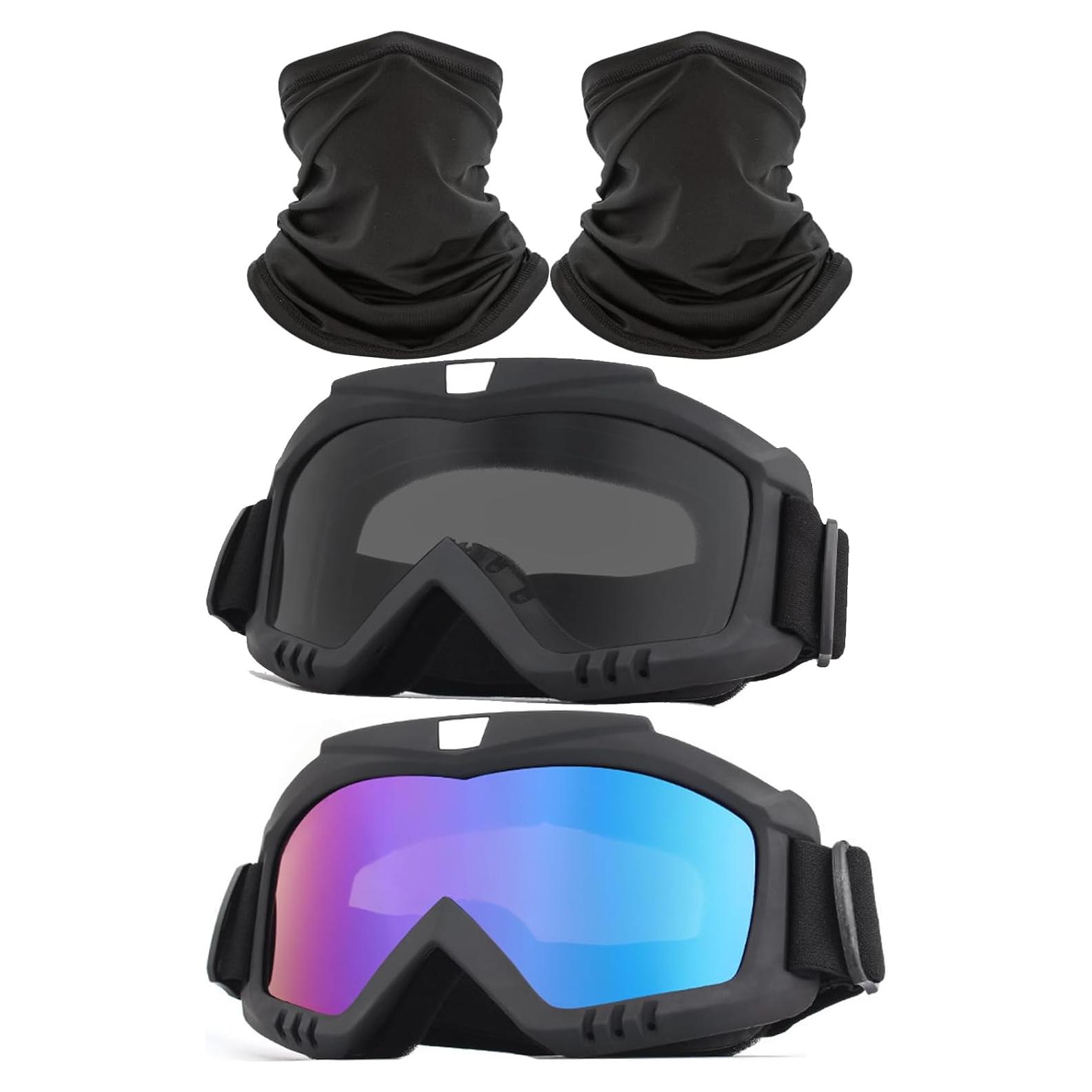 Gafas de Motocross Immoono 2 Pcs con Bufanda para el Cuello