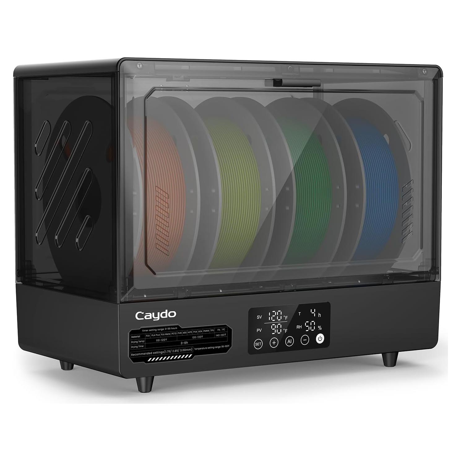 Cajón Secador de Filamento Caydo CR-038ST 350W 4 Carretes