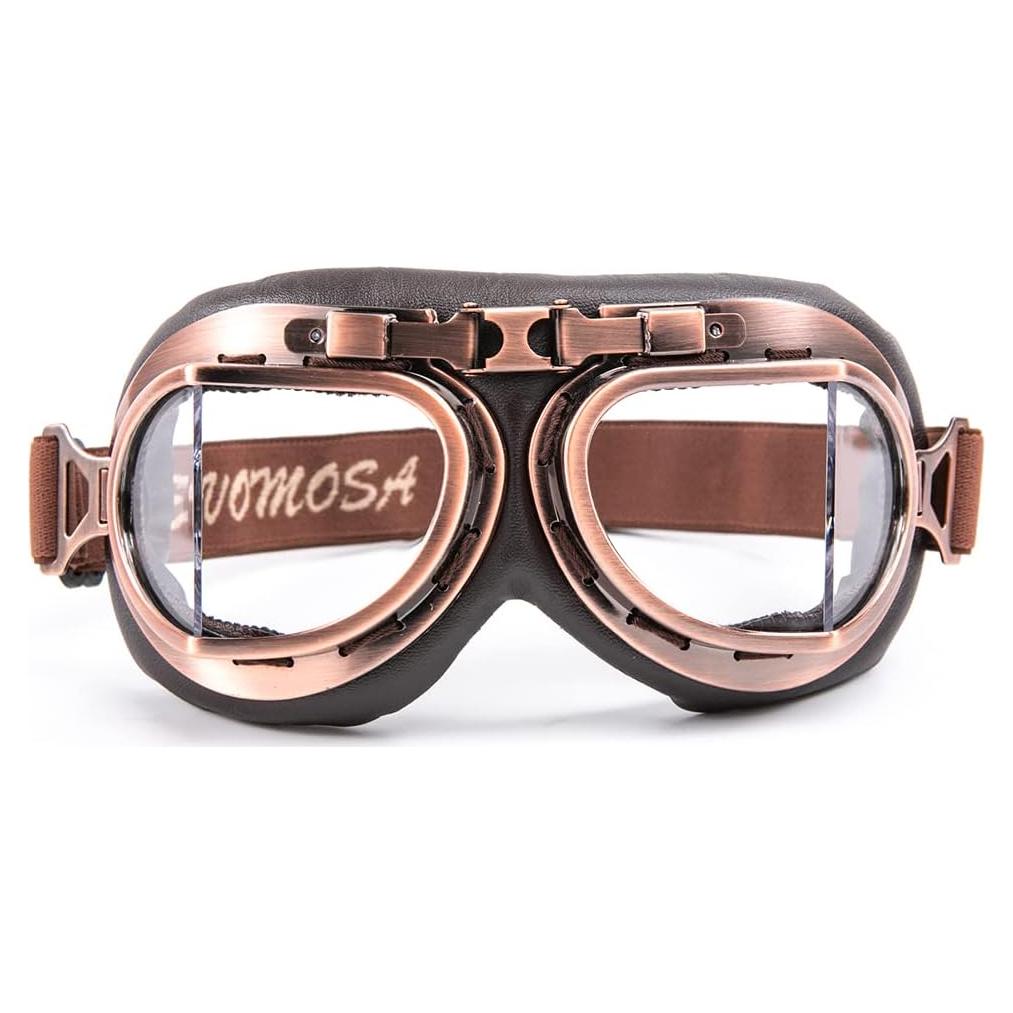 Gafas de Motocicleta Evomosa Vintage para Casco Abierto