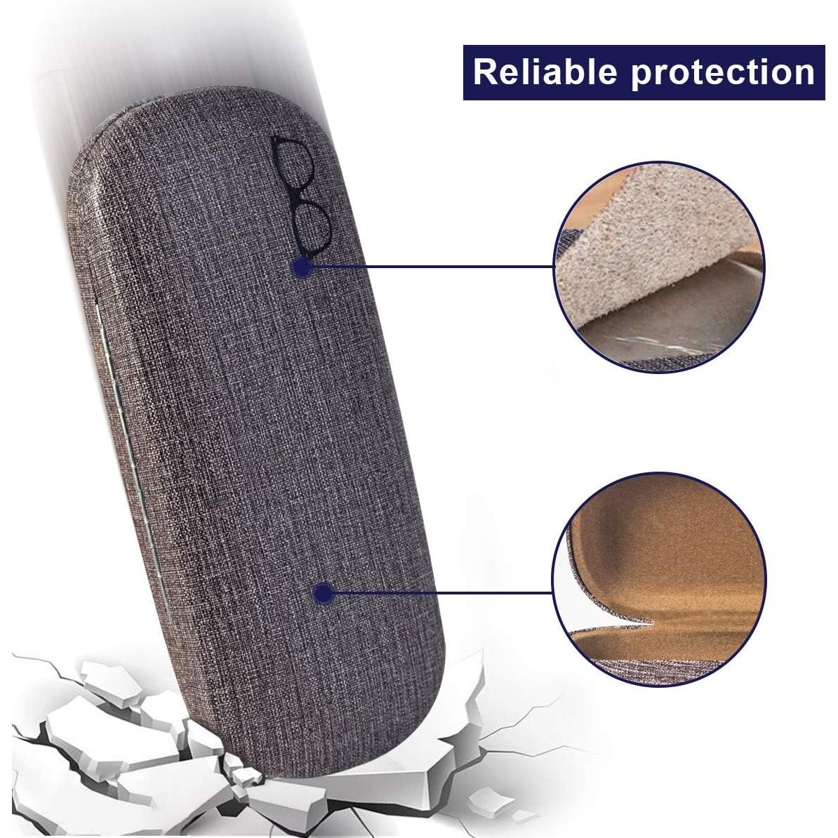 RayLove Estuche Duro para Gafas Set de 3 Colores