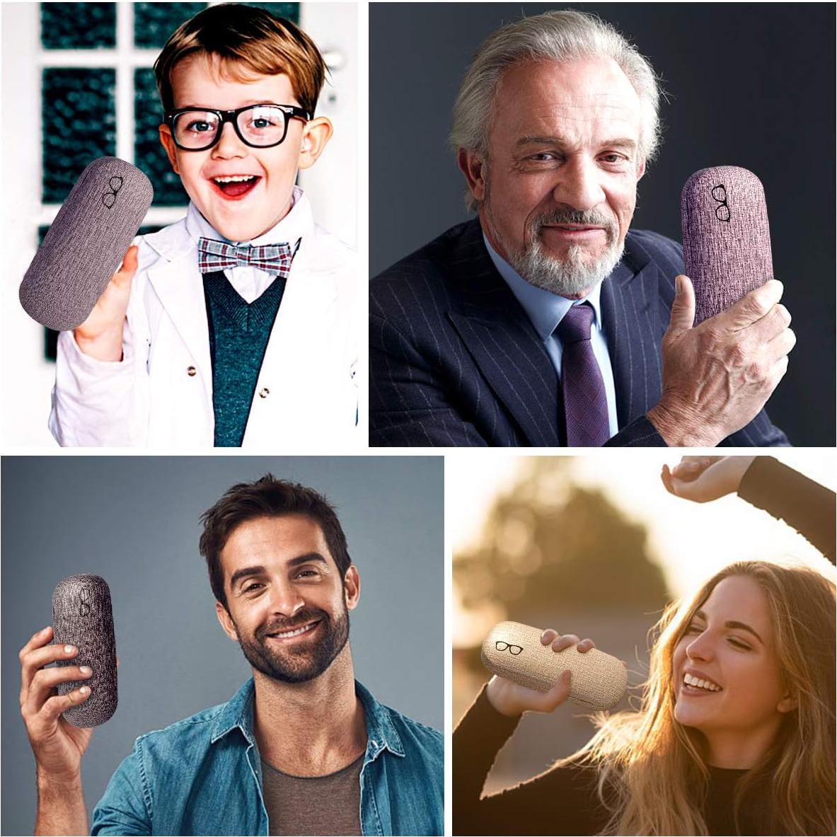 RayLove Estuche Duro para Gafas Set de 3 Colores