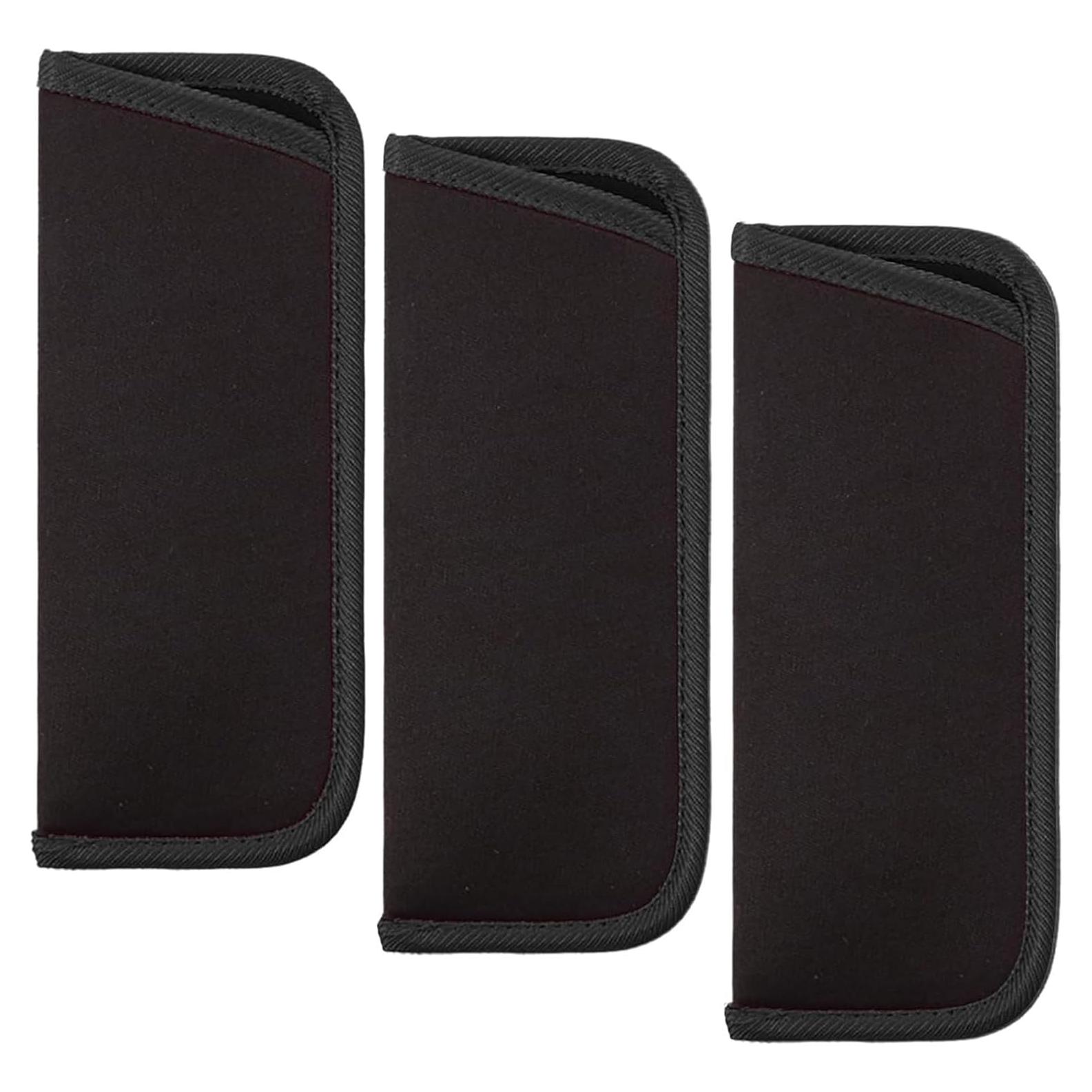 Paquete de 3 fundas suaves para gafas - Protección negra