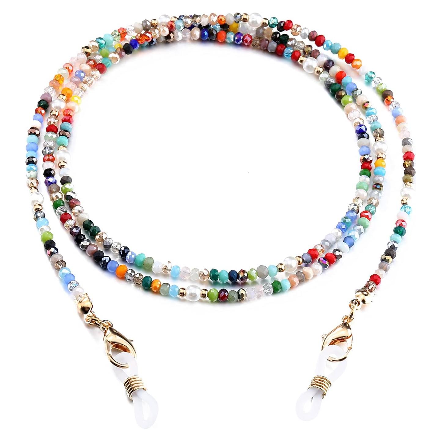 Cadena de Gafas Humlbird con Perlas y Cristales 75 cm